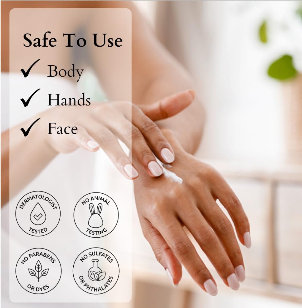 NATURE WELL Extra Virgin Coconut Oil Moisturizing Cream for Face, Body, & Hands, Anti Aging, Firming, Restores Skin's Moisture B