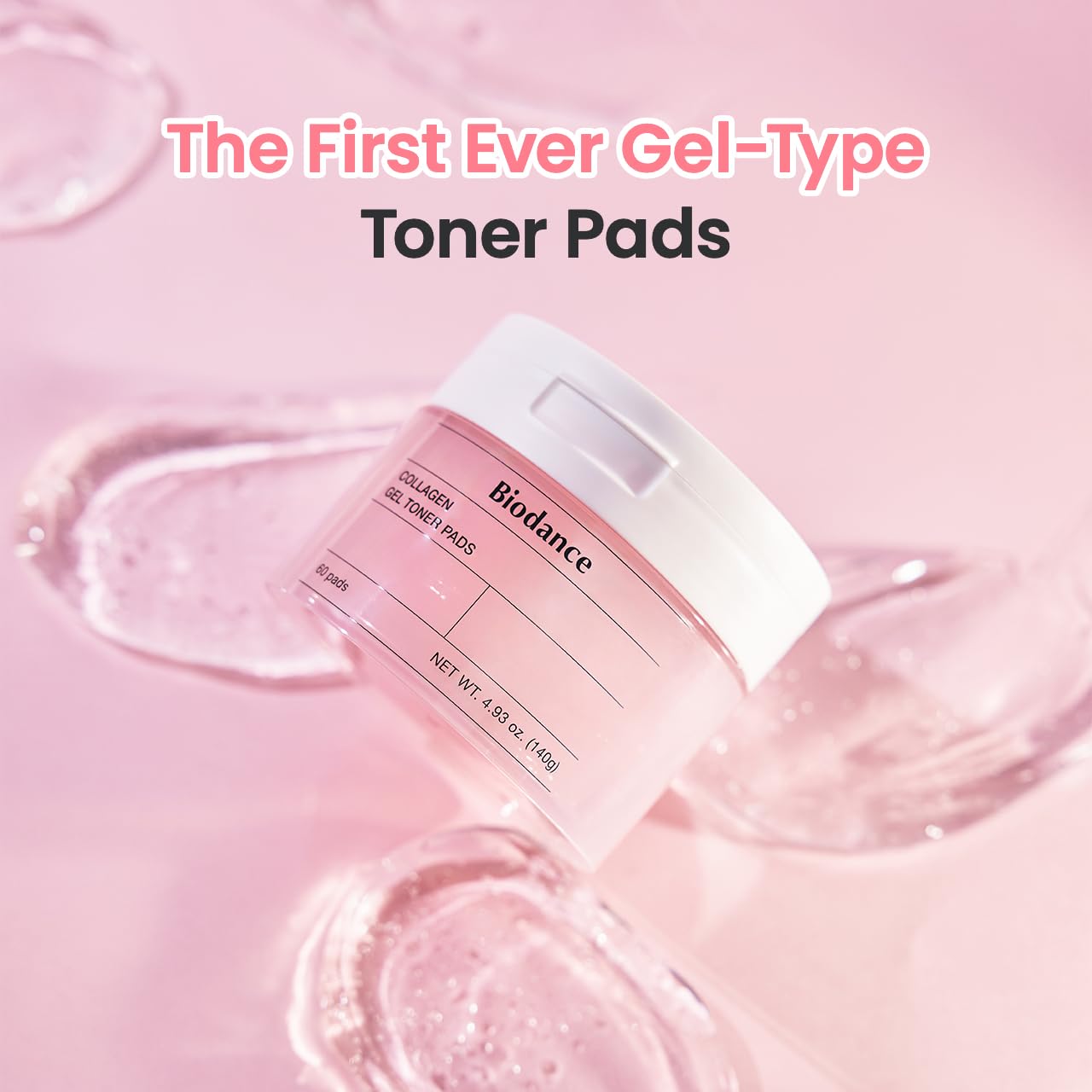 Biodance Collagen Gel Toner Pads | Pore Perfecting, Improving Elasticity, Korean Toner Pads For Sensitive Skin | 4.93 Fl.Oz.(140