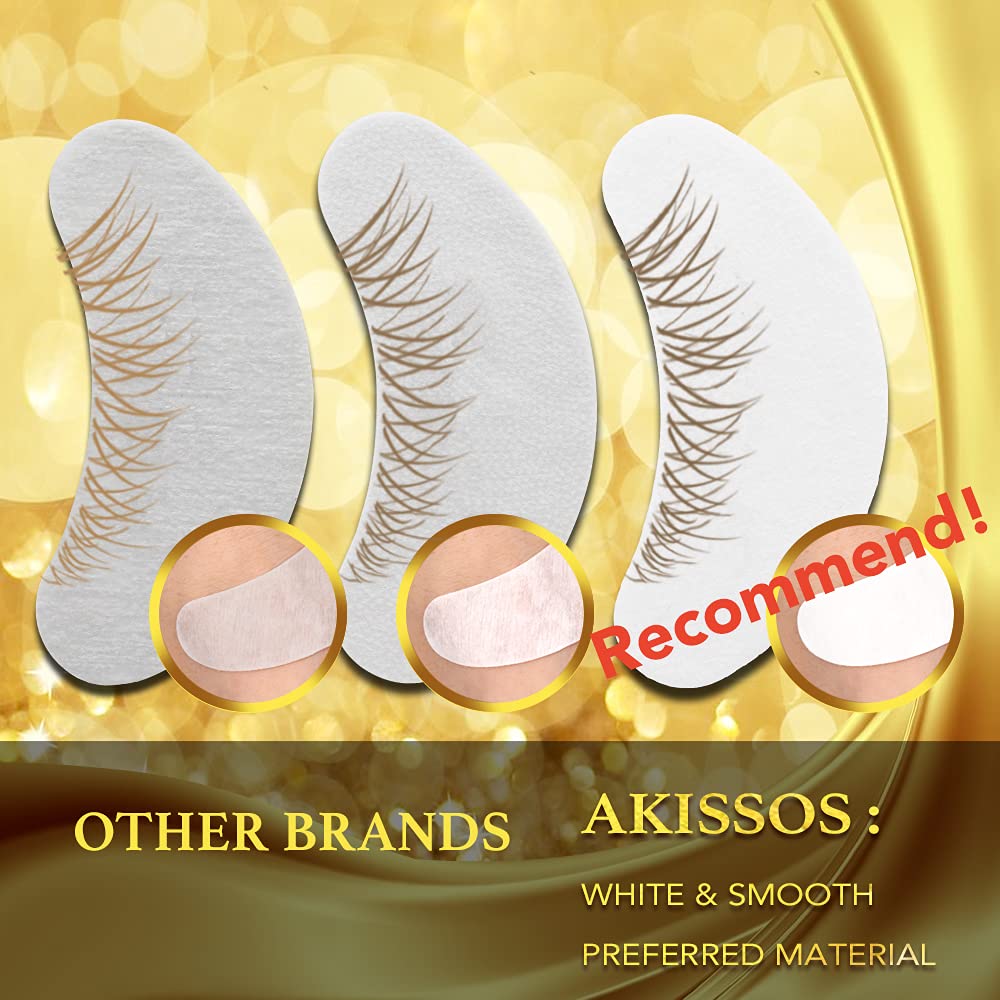 Hydrogel Eye Patch Eyelash Extension Supplies - Akissos 100 Pcs Lash Extension Supplies Lift Tint Under Eye Pads Undereye Gel Pa