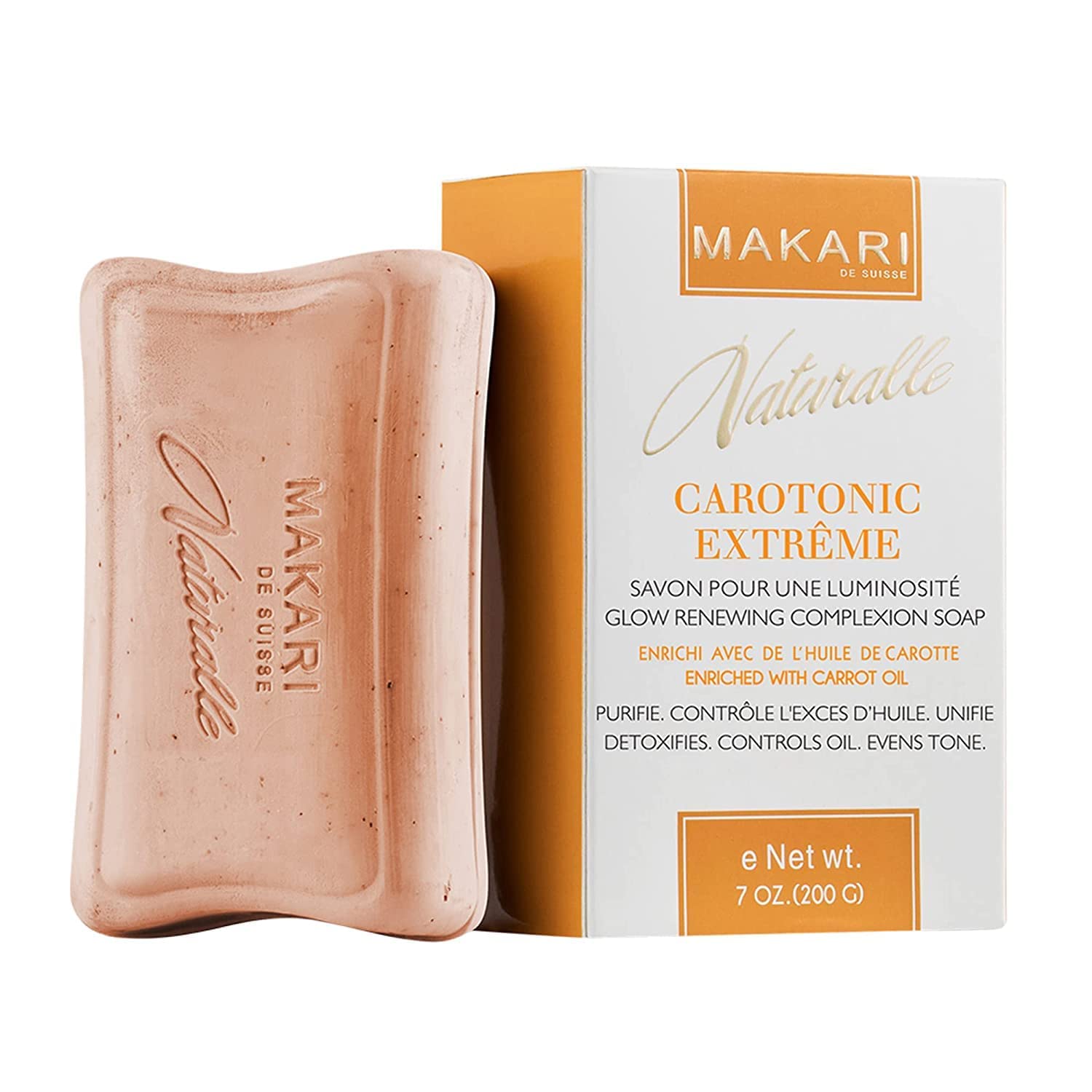 Makari Naturalle Carotonic Extreme 4 Piece Gift Set With Skin-Enriching Carrot Oil And Spf15 Ideal For Combination, Oily & Acne
