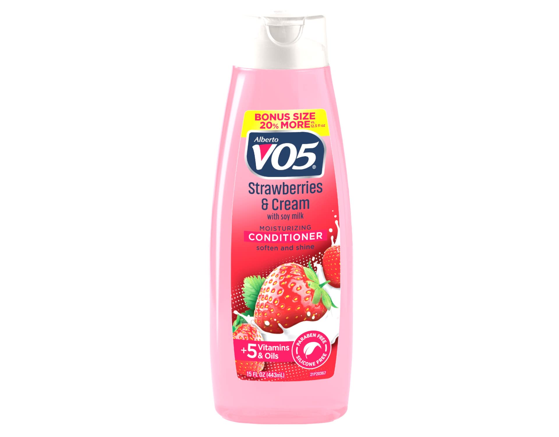 Alberto Vo5 Moisture Milks Strawberries and Cream Moisturizing Conditioner, 12.5 Fluid Ounce - 6 per case.