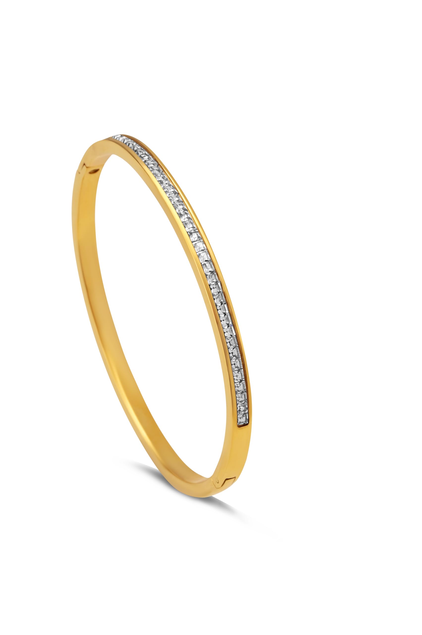 Palmonas Sparkling Line Bangle Bracelet For Women  Gift For Girls & Women | Waterproof & AntiTarnish Bangle Bracelet