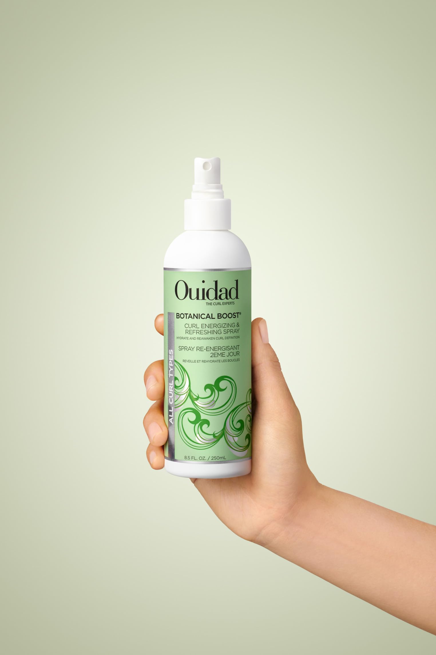 Ouidad Botanical Boost Curl Energizing & Refreshing Spray, 8.5 Fl Oz