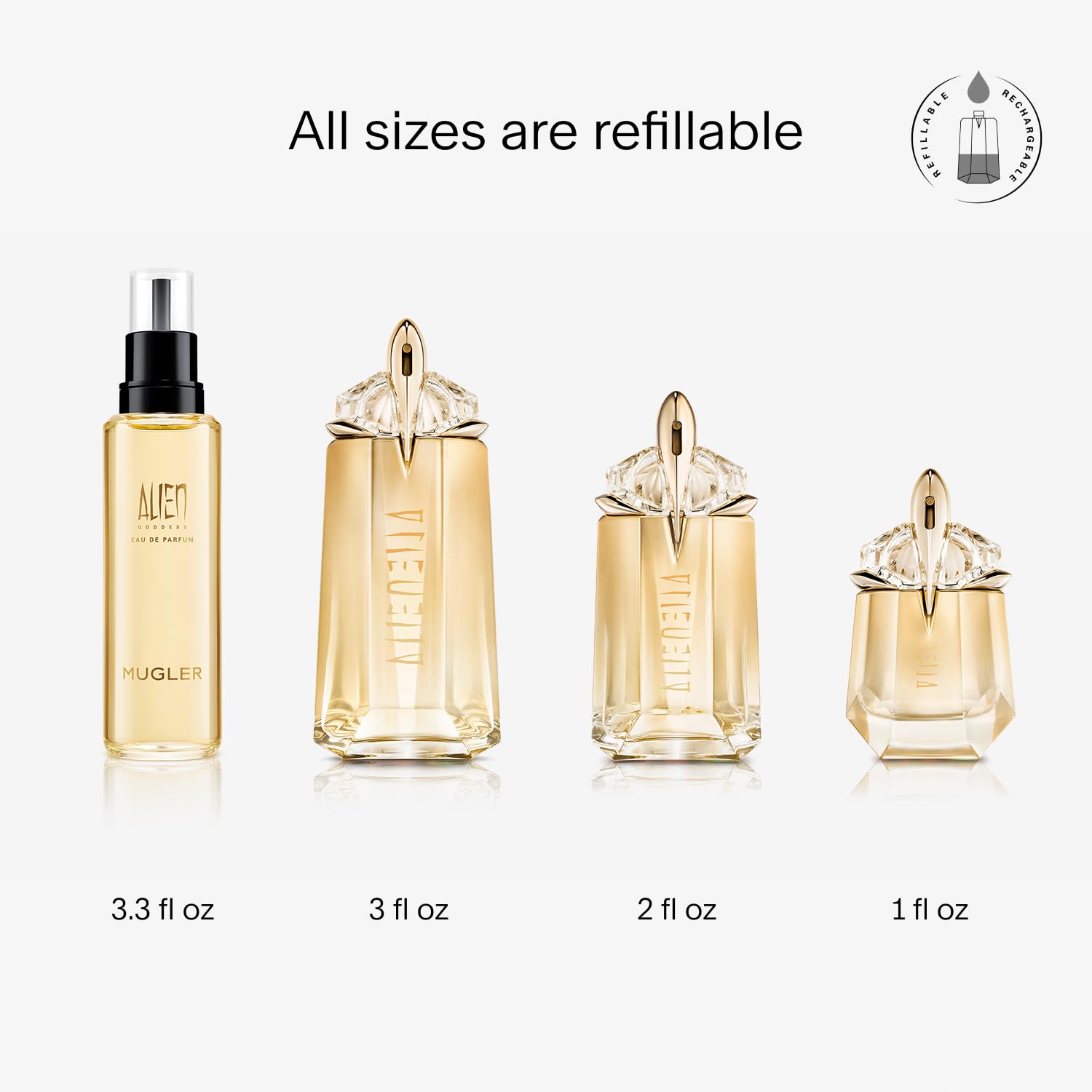 Thierry Mugler Alien Goddess 2 Oz Eau De Parfum Refillable Spray For Women