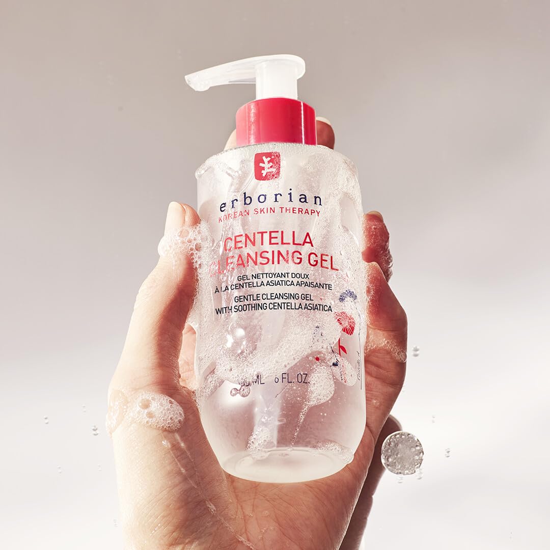 Erborian - Cleansing Gel - Gentle Daily Facial With Soothing Centella Asiatica Extract - Purifying, Detoxifying & Moisturizing F