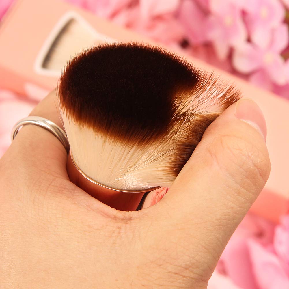 DUcare Foundation Brush for Liquid Makeup, Flat Top Kabuki Synthetic Professional Makeup Brushes Liquid Blending Mineral Powder
