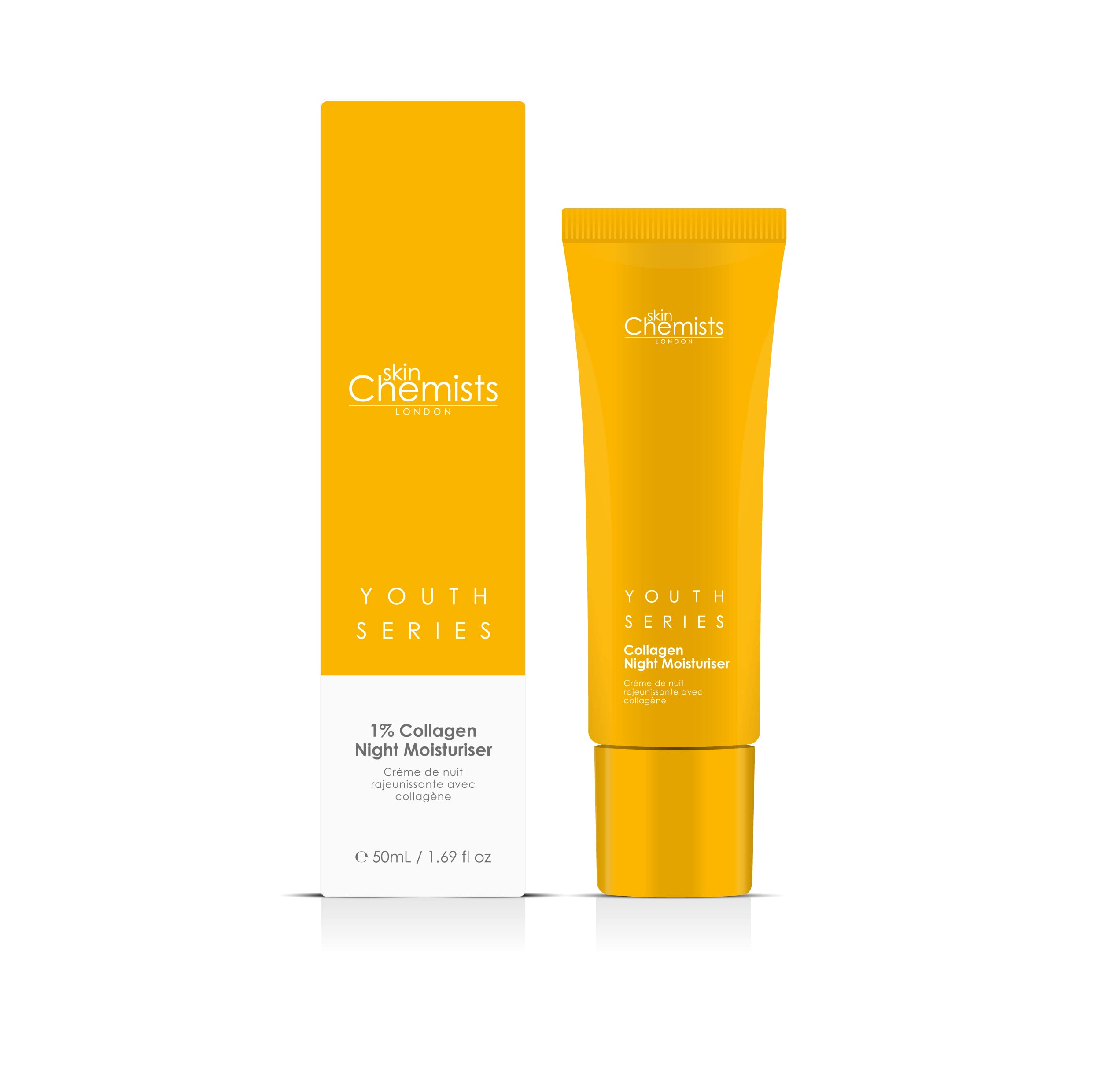 Skin Chemists Collagen Anti Aging Night Moisturiser | Anti Aging Skin Care Face Moisturiser Cream Enriched with Plant-Based Coll