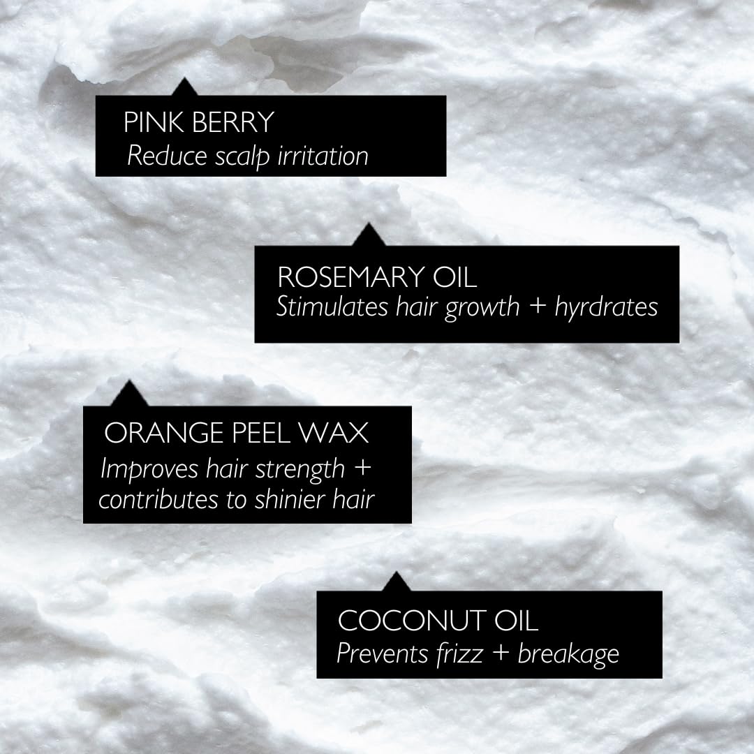 UpCircle Haircare Duo - Shampoo and Conditioner Crme - Rosemary Oil , Coconut Oil + Vitamin E - Prevents Frizz, Protects Scalp +
