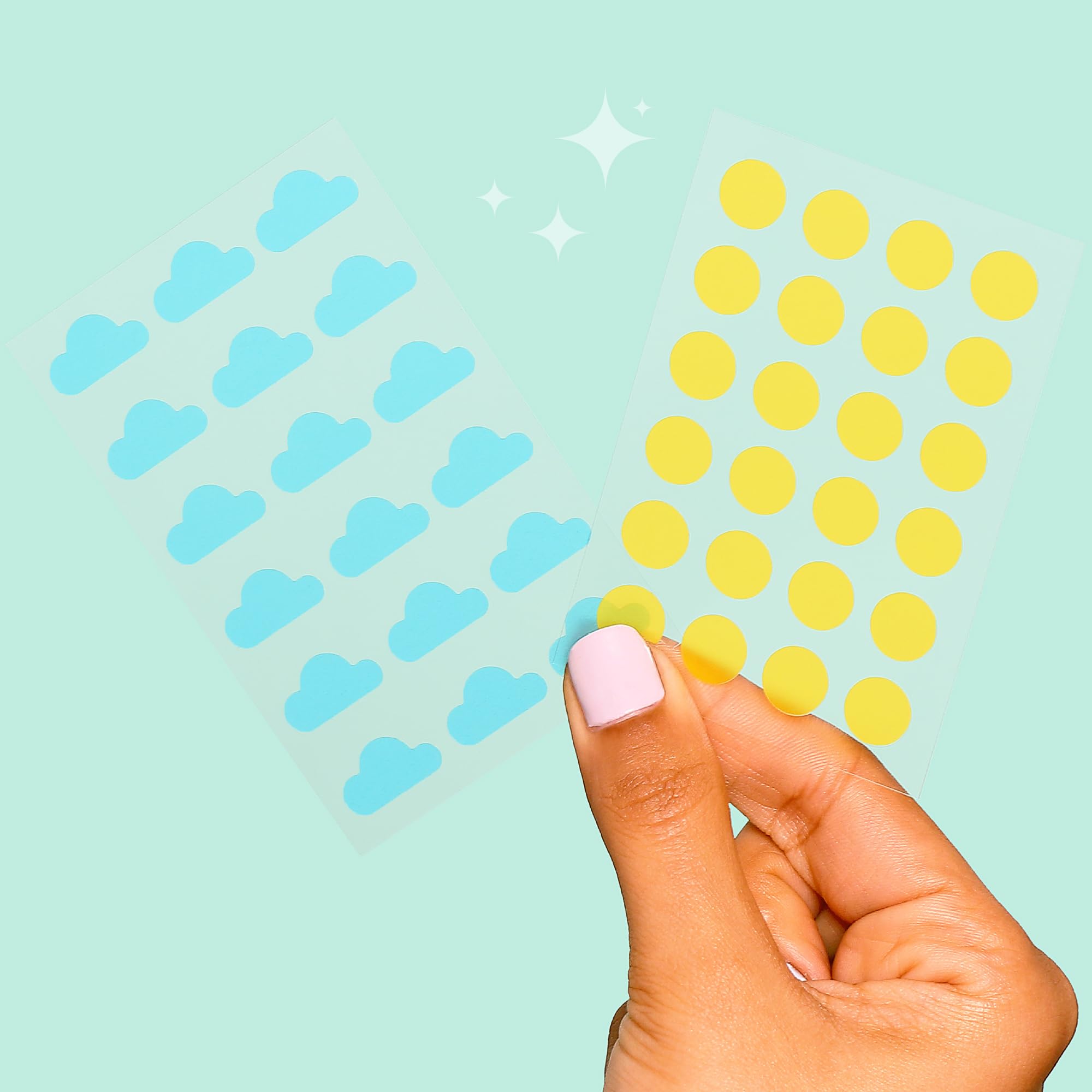 Spalife Beauty Rise & Shine Pimple Patches - Hydrocolloid Formula For Acne, Spots, Redness, And Oiliness- 84 Patches: 36 Clouds