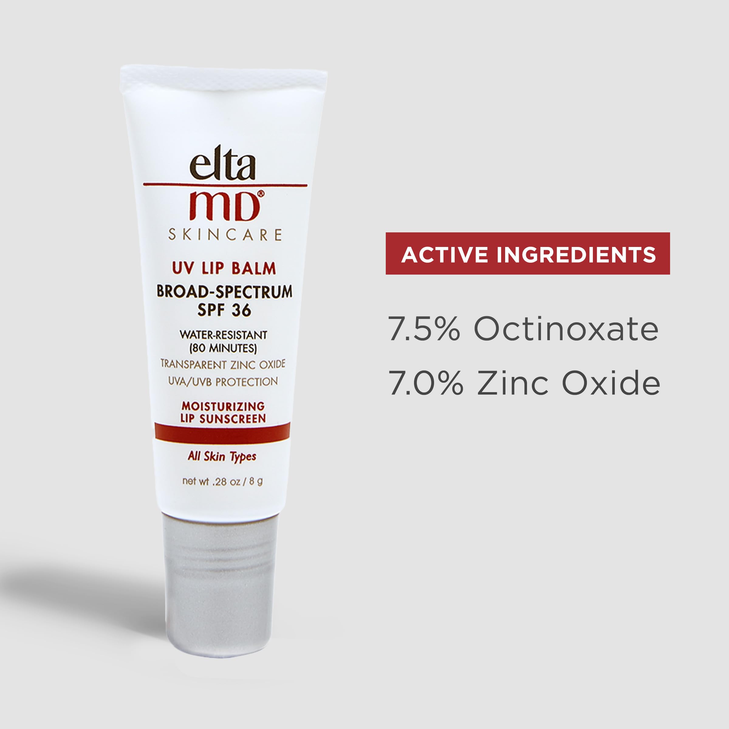 Eltamd Uv Lip Balm Sunscreen, Spf 36 Sunscreen Lip Balm With Spf, Moisturizes And Protects Dry Cracked Lips, Water Resistant Up
