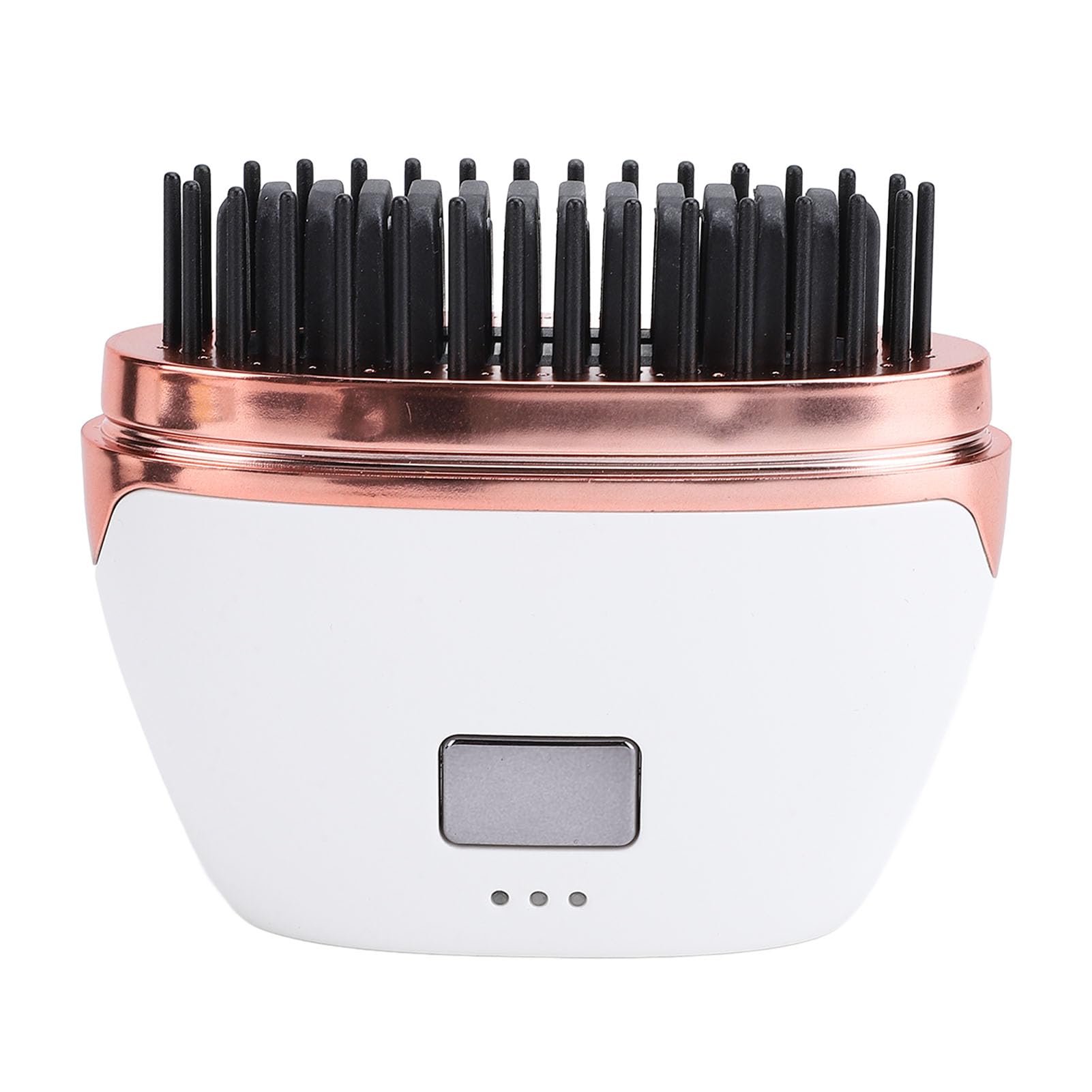 Cordless Hair Straightener Brush Rechargeable MCH Ceramic Heating 3 Temperature Settings 25W Portable Hot Brush White, with Ergo