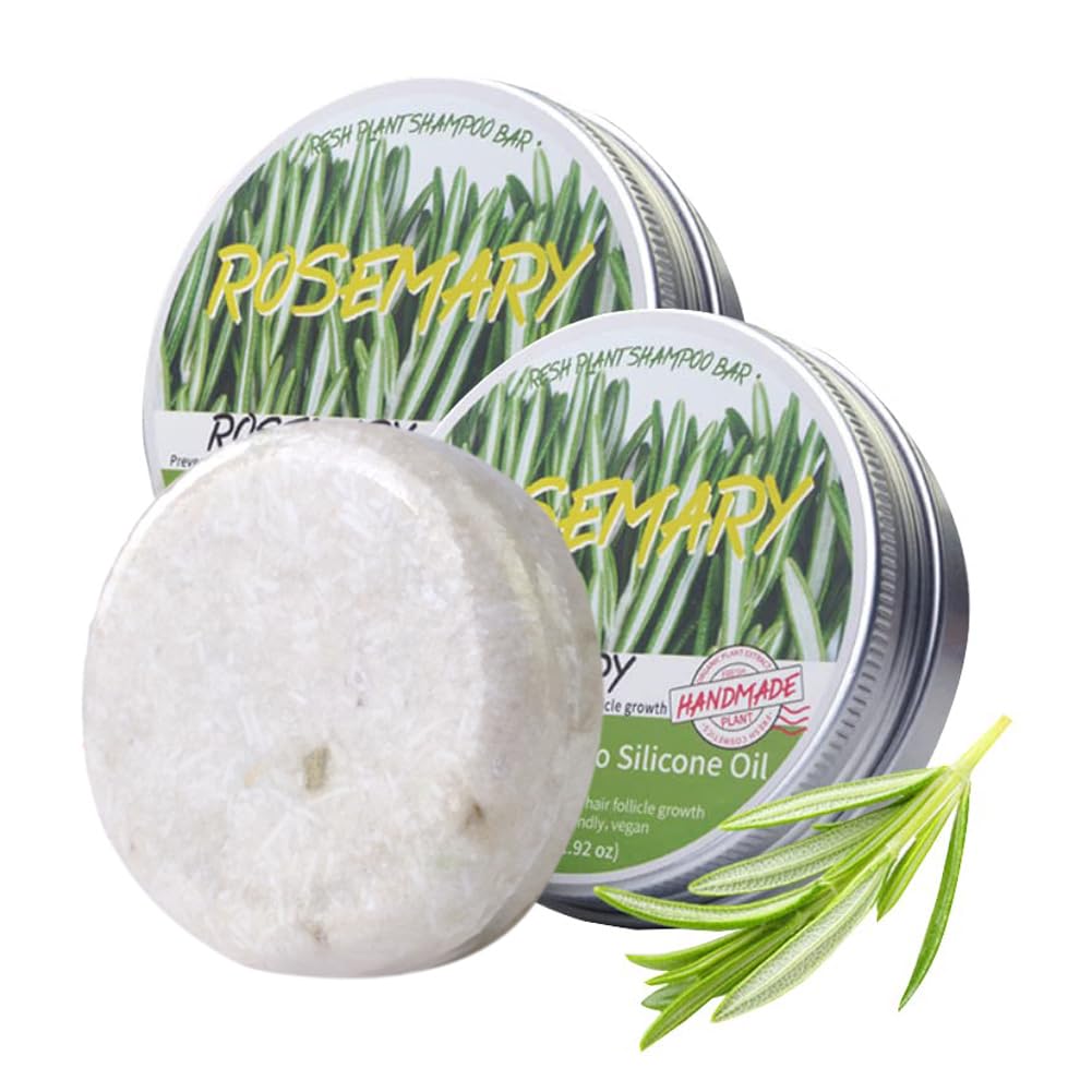 Hotiary Rosemary Hair Shampoo Bar for Oil Control, Deep Cleansing Organic Rosemary Shampoo for Hair Loss and Scalp, Cruelty and 