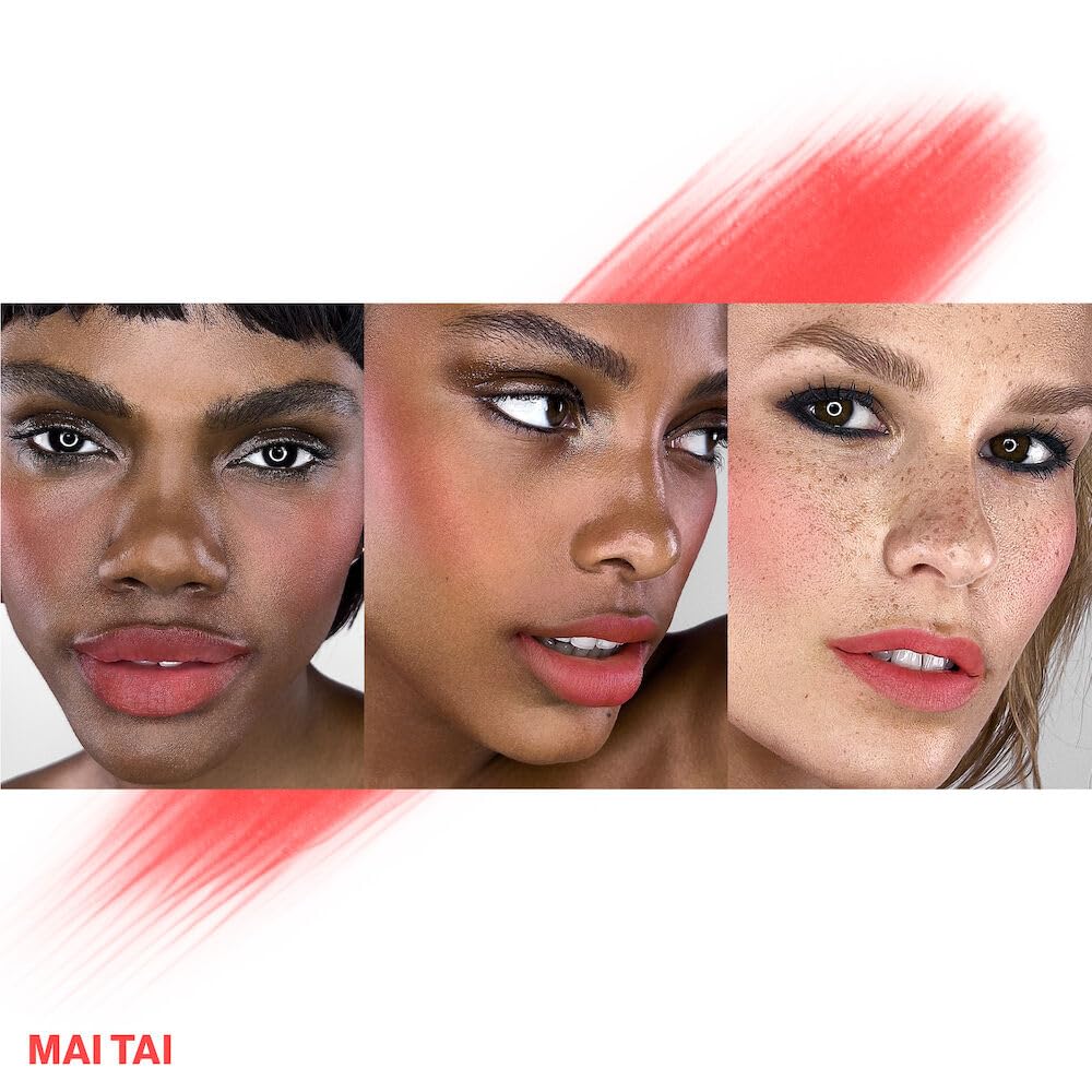 Smashbox Halo Sheer To Stay Cream Cheek + Lip Tint, Sheer-To-Medium Coverage, Flush Matte Color