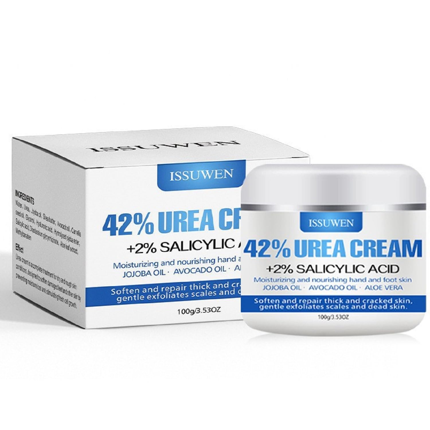 Lywins Urea Cream 40 Percent with 2% Salicylic Acid for Feet Maximum Strength, Moisturizing Hand and Foot Cream, 3.53 oz