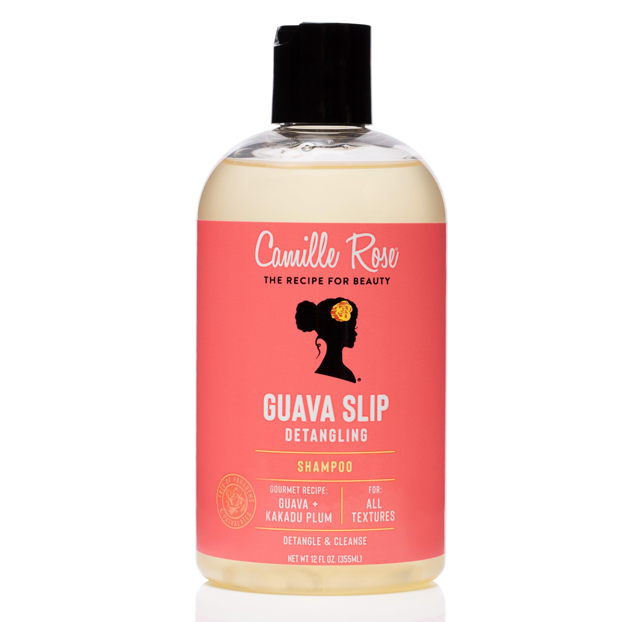 Camille Rose Guava Slip Detangling Shampoo, with Guava, Kakadu Plum and Avocado Oil to Detangle, Cleanse and Hydrate, for All Ha