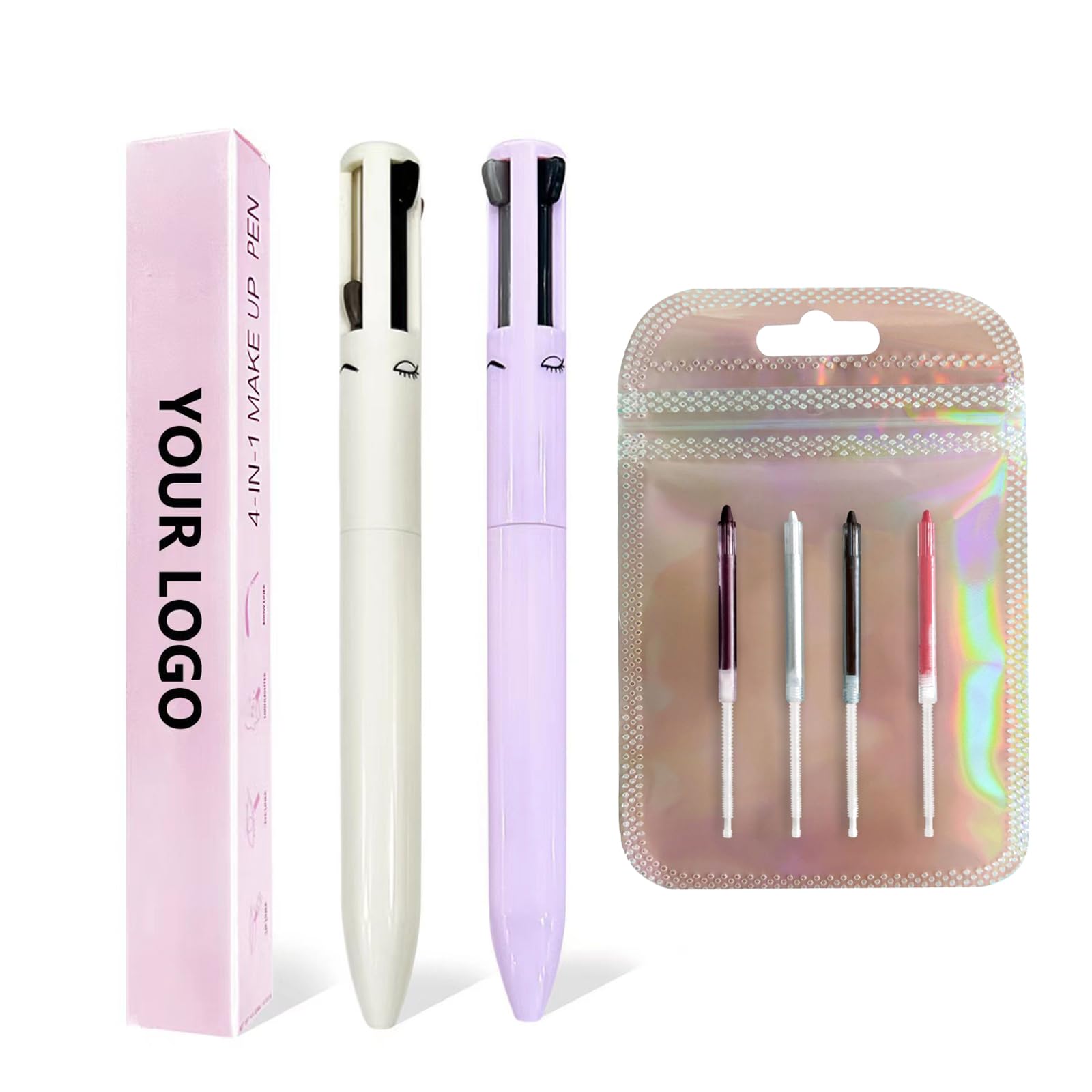 Fantasyday Magic 4 In 1 Makeup Pen - Pop Up Brow Contour, Highlighter, Concealer, Deeper, Sharper Eyebrow Pencil- Travel Makeup