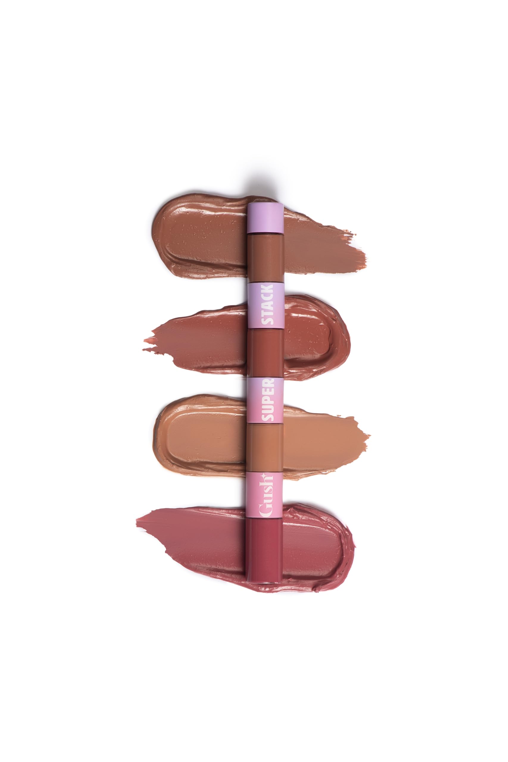 Gush Beauty 4In1 Matte Liquid Lipstick Light Nudes, Waterproof | 8.4Ml