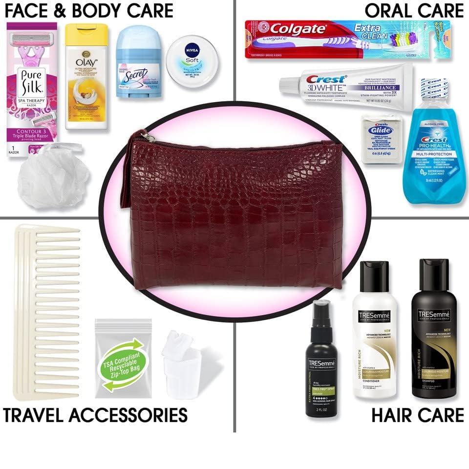 Convenience Kits International Women'S Premium 16 Pc Travel Kit Featuring: Tresemme Hair Travel-Size Products And Hair And Bathi