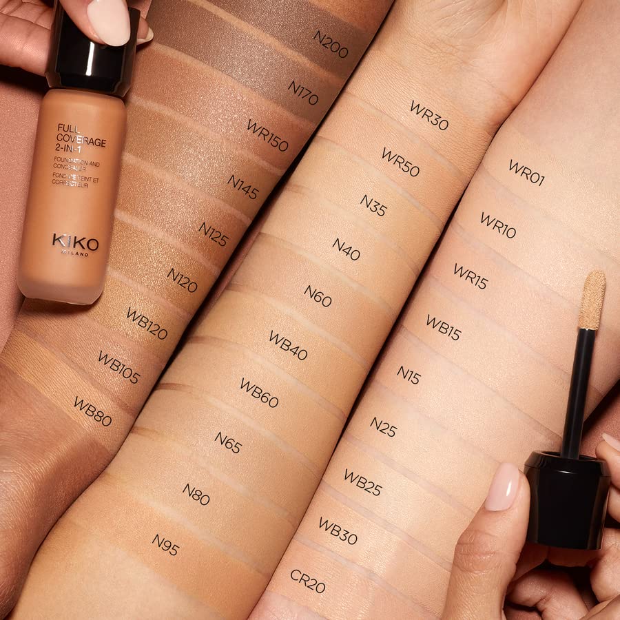 KIKO MILANO - Full Coverage 2-in-1 Foundation & Concealer 16 - N 25 2 in 1 foundation and concealer, superior coverage