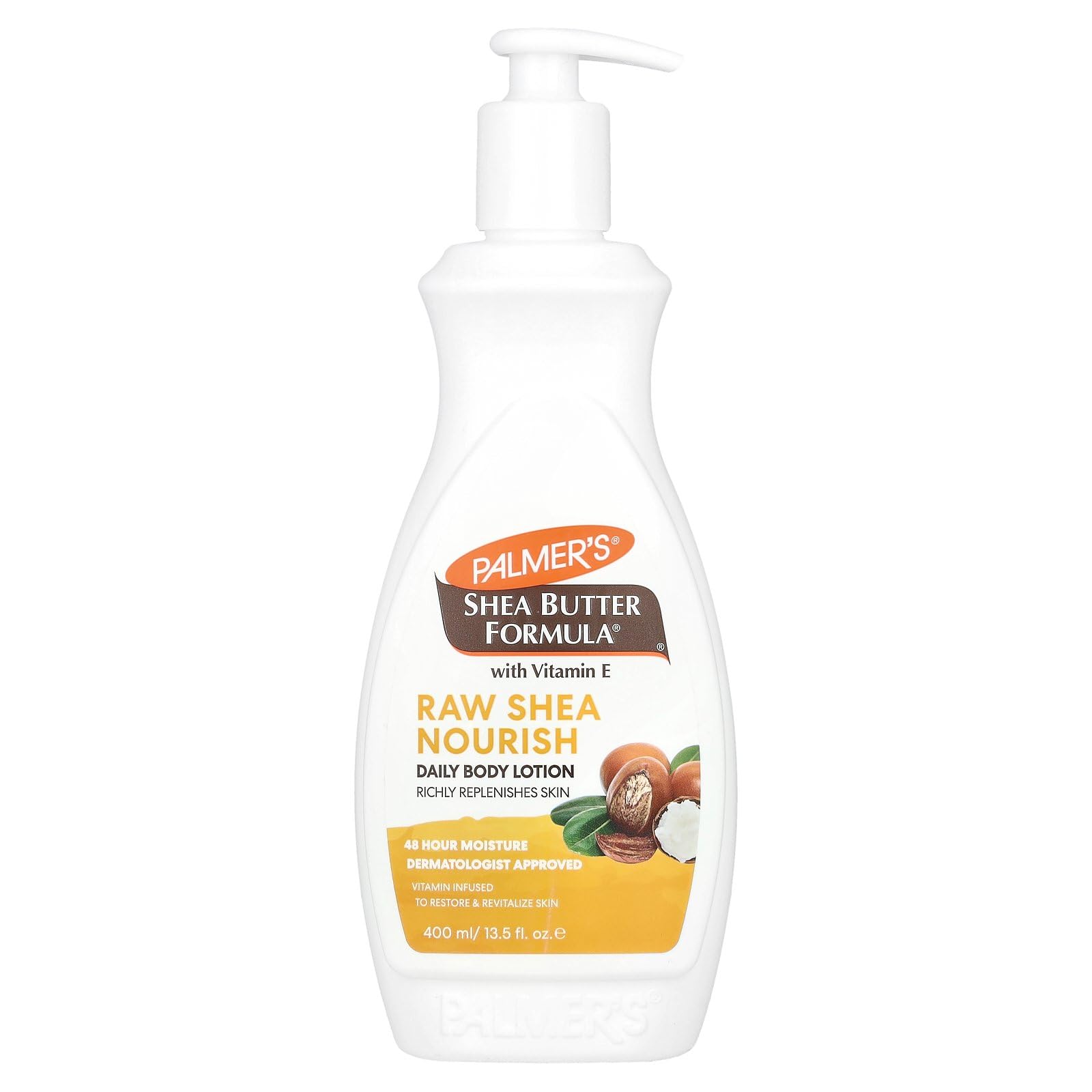 Palmer'S Shea Formula Raw Shea Body Lotion, Pump, 13.5 Fl Oz (Pack Of 2) - Packaging May Vary