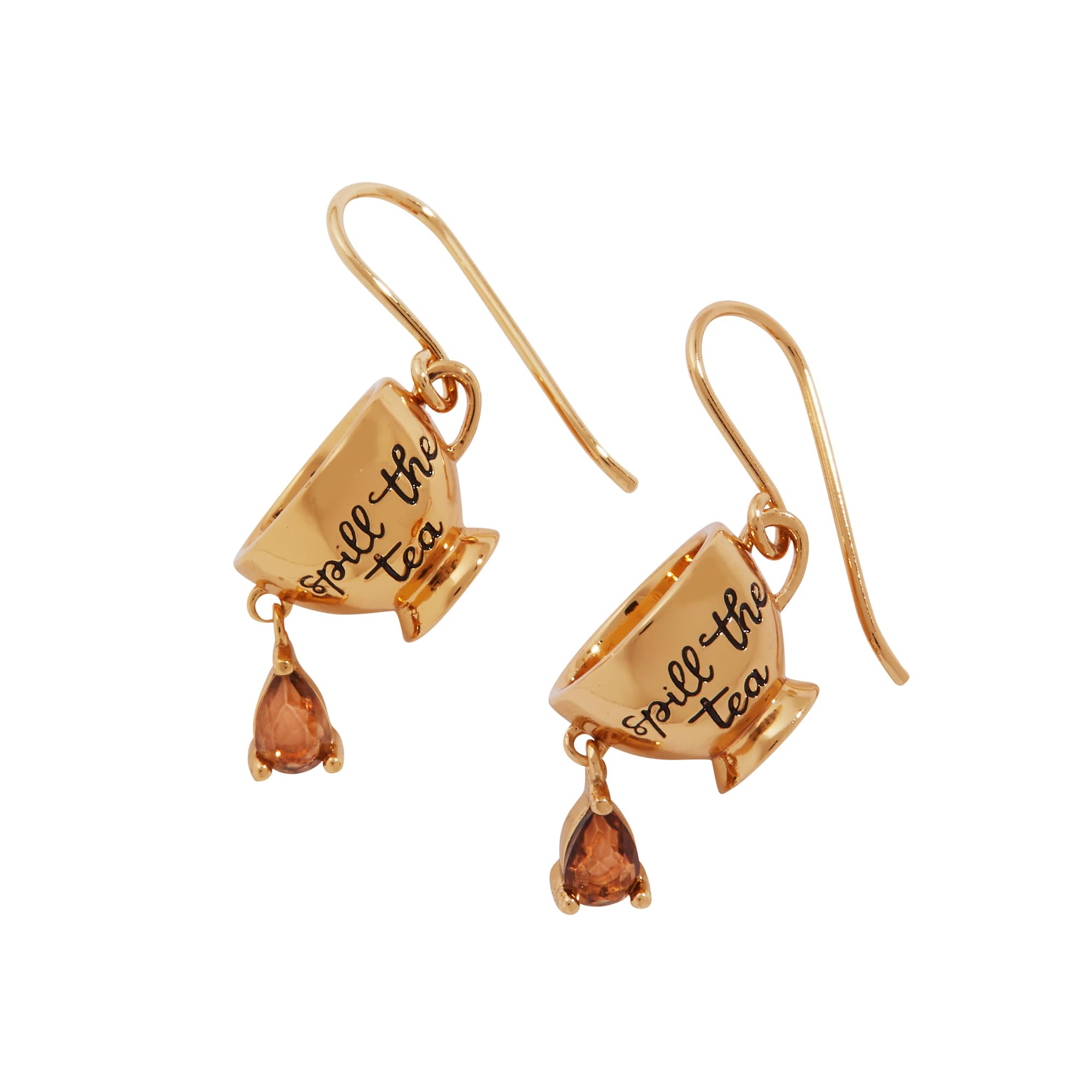 Alex and Ani Spill the Tea Cup Drop Earrings