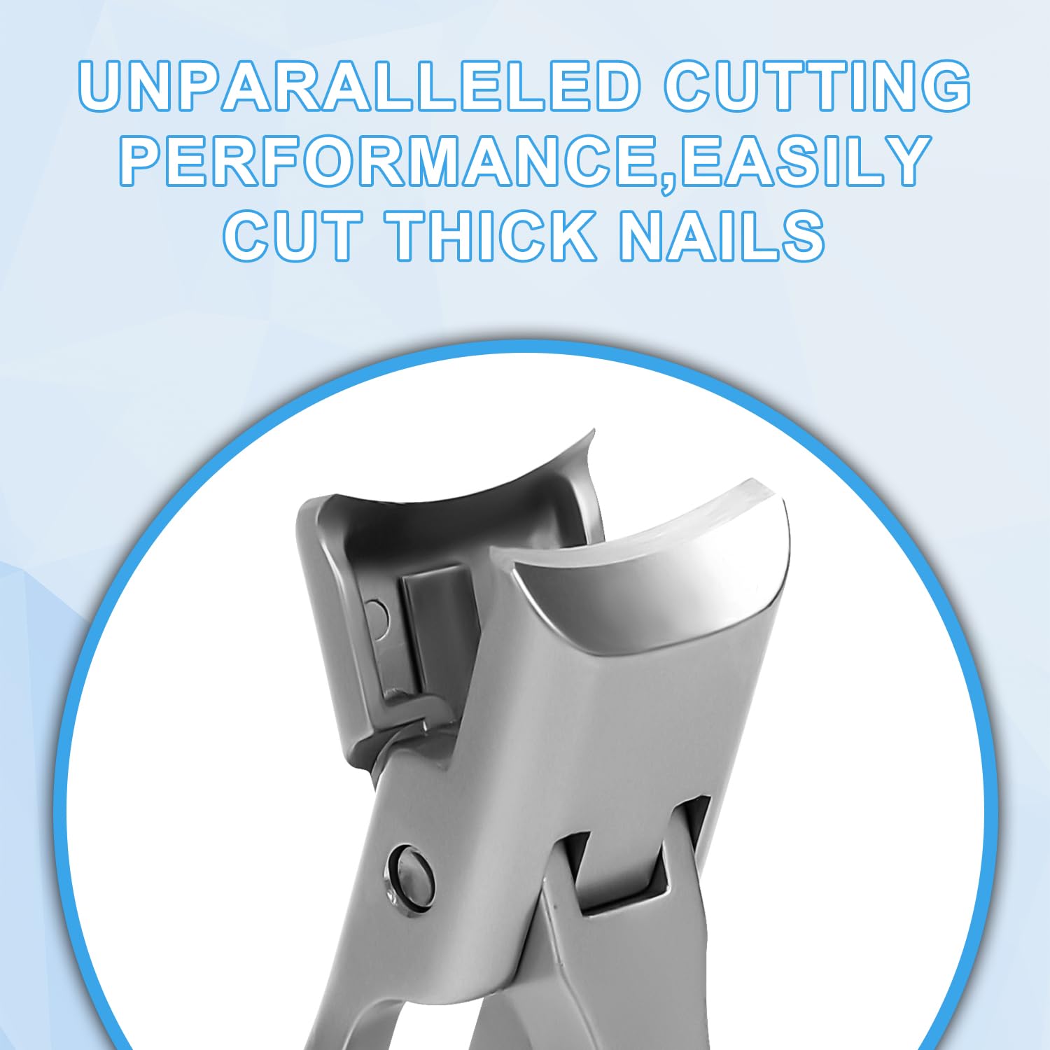 Toe Nail Clippers for Thick Nails, Sharp Nail Clippers Wide Mouth Toenail Clippers Seniors Super Sharp Stainless Steel Nail Clip