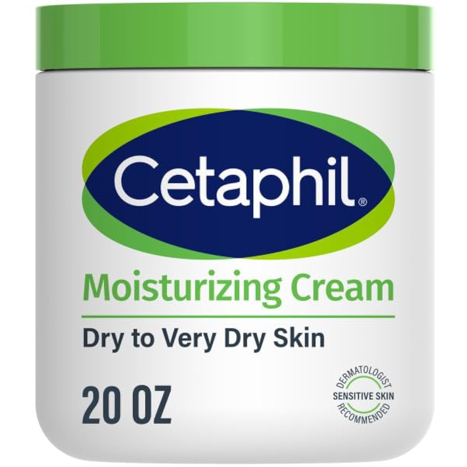 Cetaphil Body Moisturizer, Hydrating Moisturizing Cream For Dry To Very Dry, Sensitive Skin, New 20 Oz, Fragrance Free, Non-Come