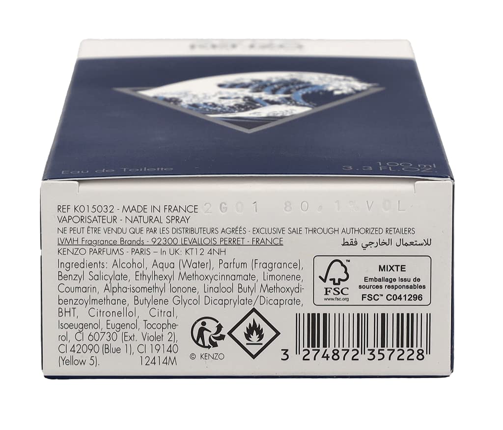 Aqua Kenzo By Kenzo Eau De Toilette Spray 3.3 Oz Men