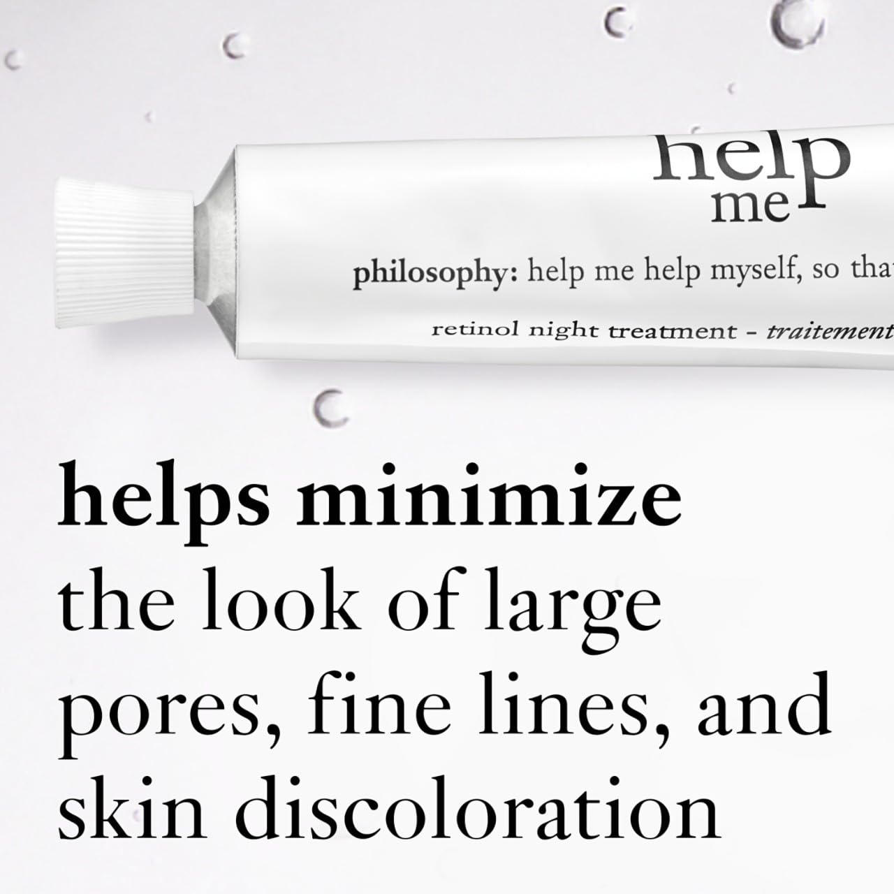 Philosophy Help Me Retinol Night Treatment - With Vitamin C & E - Promotes Collagen Enhancement, Reduces Fine Lines, Clears Pore