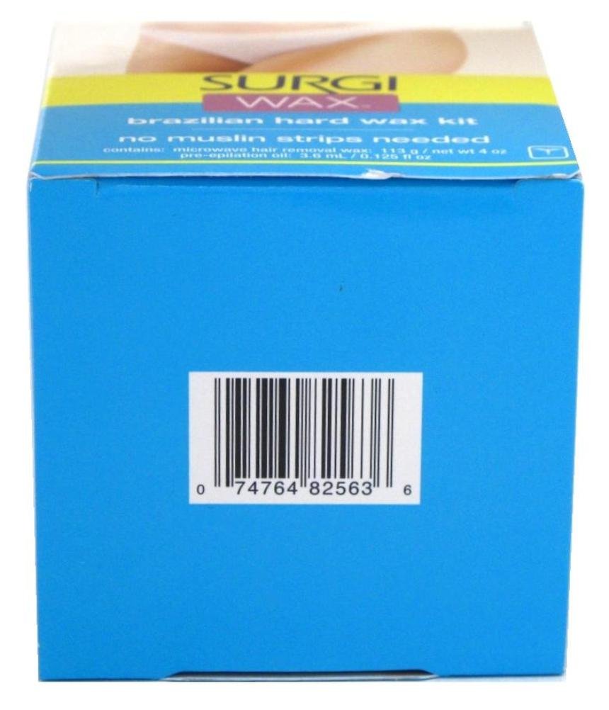 Surgi Wax Brazilian Hard Wax Kit For Private Parts 4 Ounce (118Ml) (6 Pack)