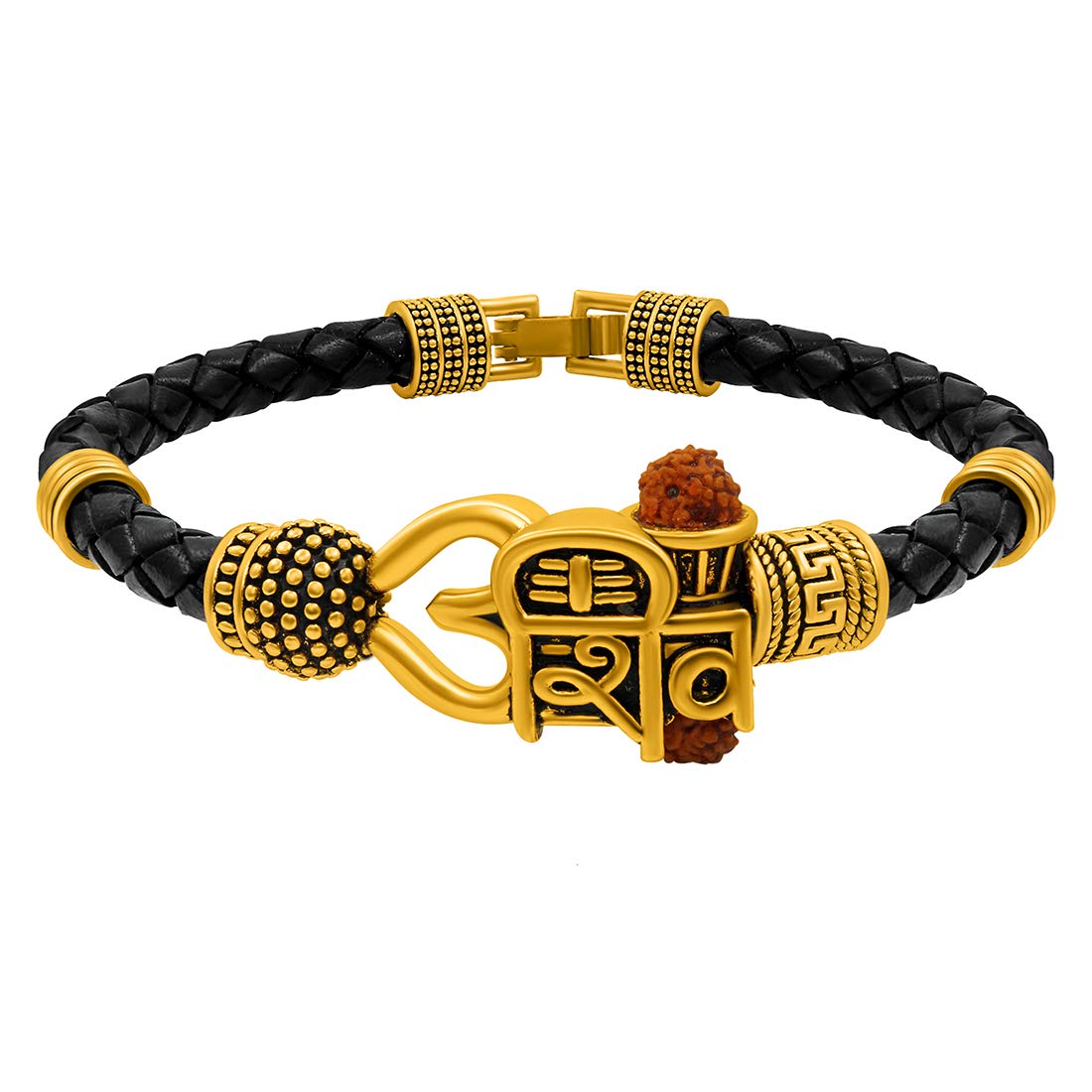 Nakabh Antique Vintage Ethnic Kada Bracelet for Men Women Boys Girls (Shivji Words)
