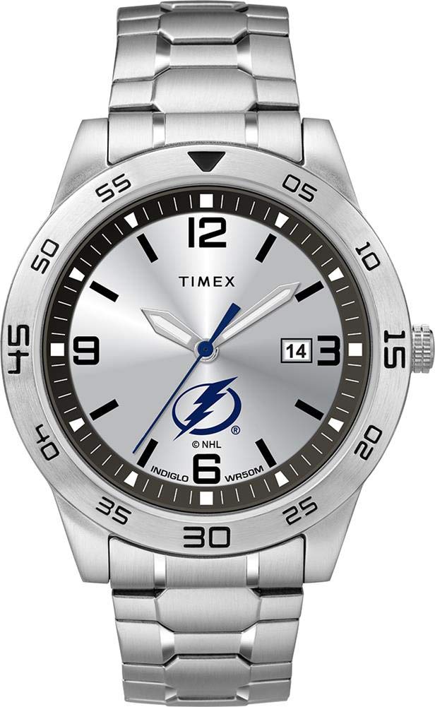 Timex Tribute Men's NHL Citation 42mm Watch - Tampa Bay Lightning with Stainless Steel Expansion Band