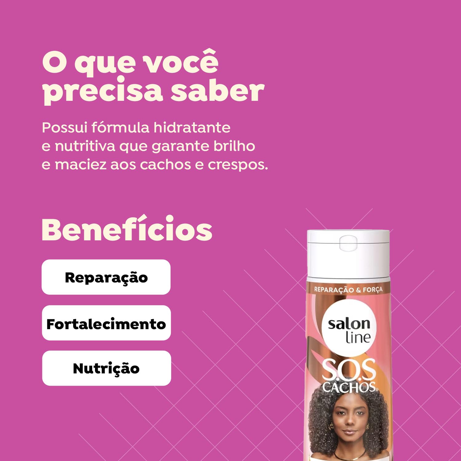 Salon Line - Linha SOS Cachos (Mel e Oleo de Argan) - Condicionador 300 Ml - (SOS Curls (Honey and Argan Oil) - Conditioner 10.1