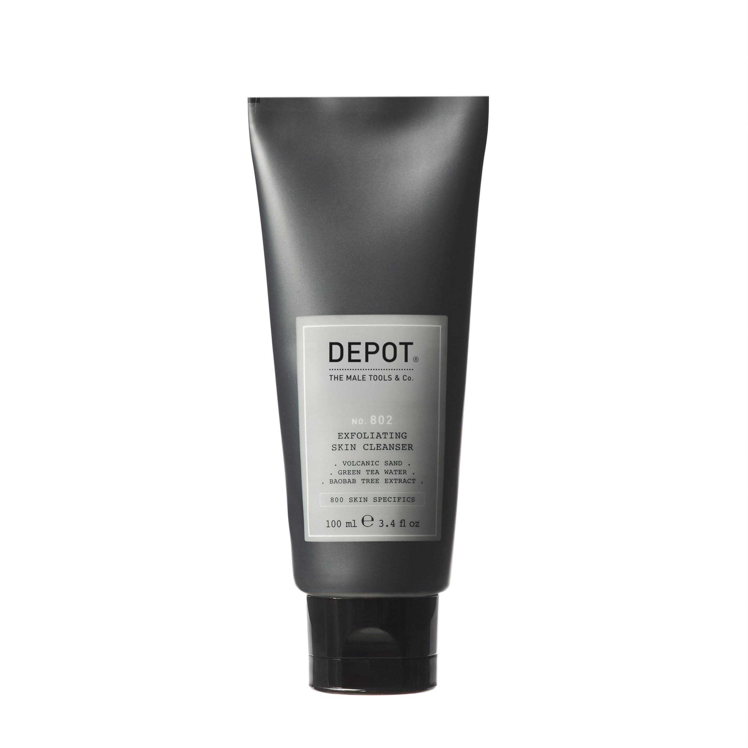DEPOT No. 802 Exfoliating Skin Cleanser | Volcanic Sand, 3.4 Fl Oz