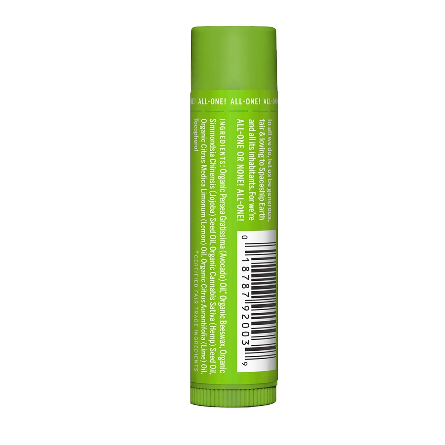 Dr. Bronner's - Organic Lip Balm (.15 ounce, 6-Pack) - Made with Organic Beeswax and Avocado Oil, For Dry Lips, Hands, Chin or C