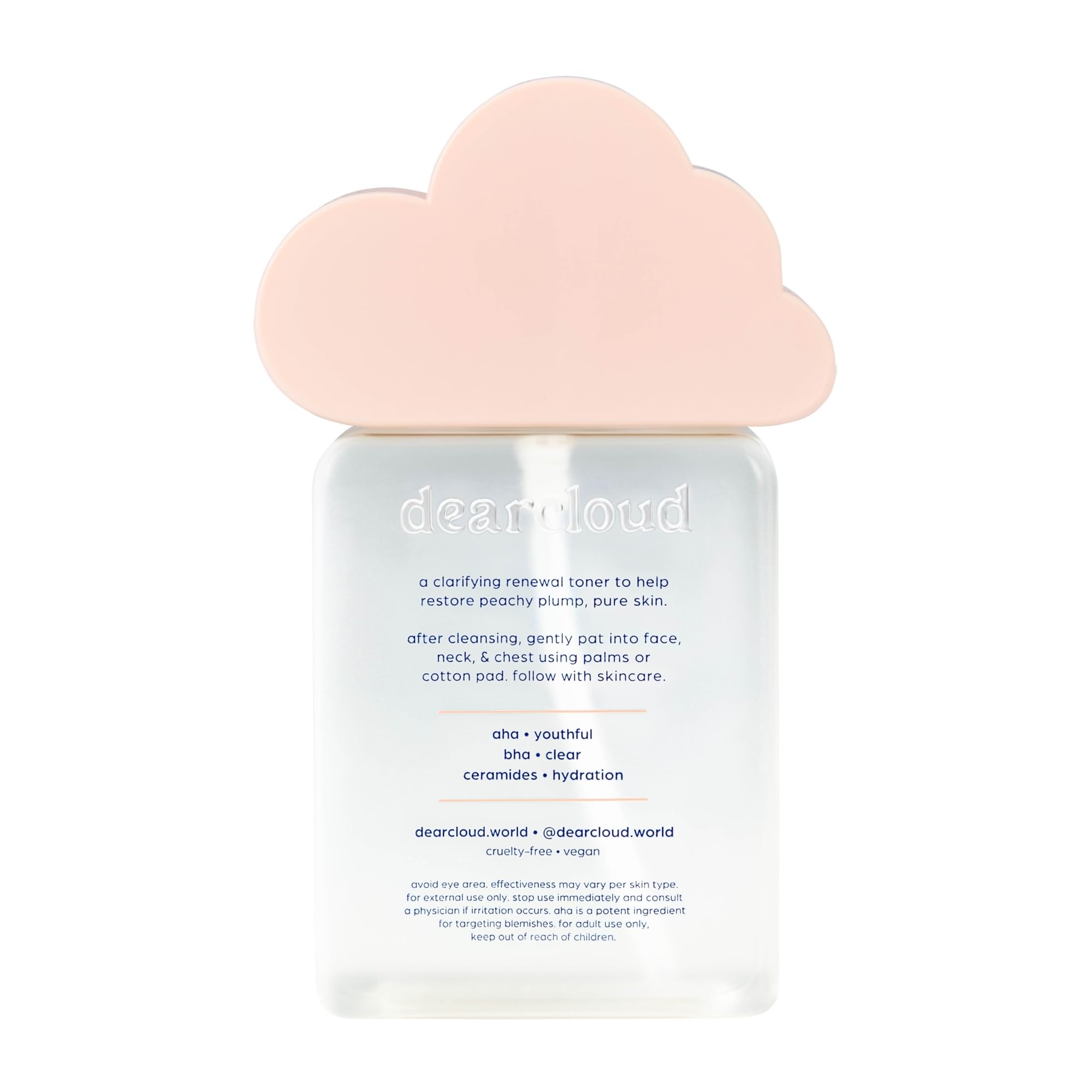 dearcloud Clear Nectar Toner - Nourishing, Exfoliating & Hydrating Korean Toner for Face (5.24 fl oz)