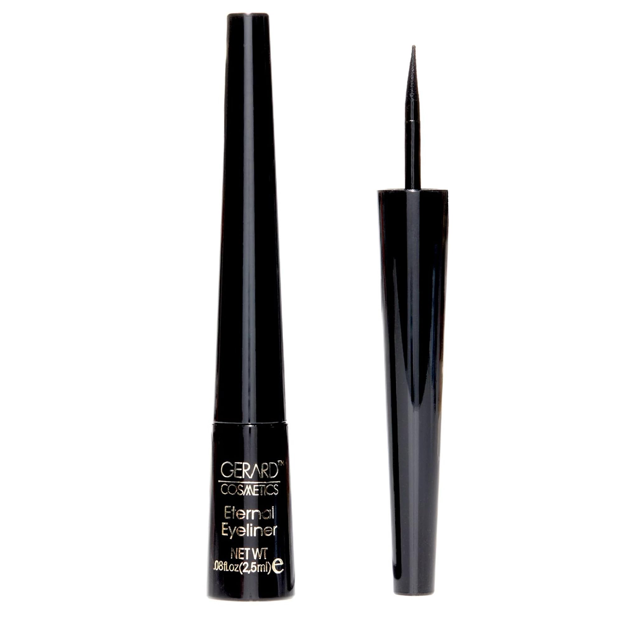 Gerard Cosmetics Eternal Eyeliner | Ultra Black Liquid Eyeliner W/Fine Precision Tip Applicator | Extended Long Wear | Cruelty F