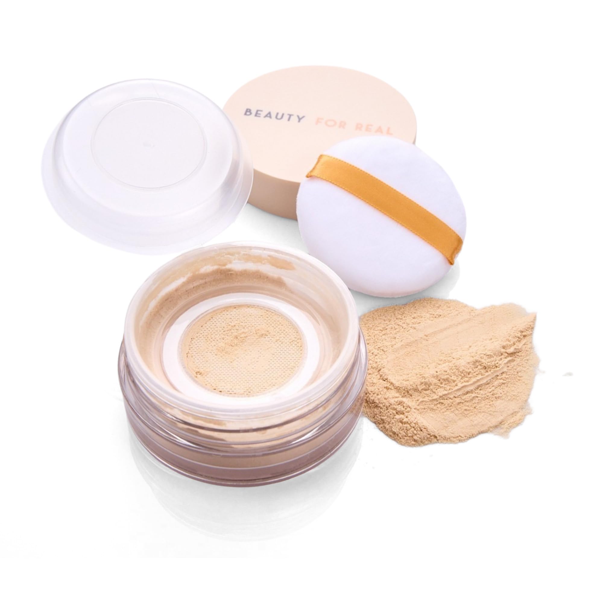 Beauty For Real Hydra-Set Translucent Finishing + Brightening Powder, Brighten - Invisible, Weightless Finish - 16-Hour Wear & 2