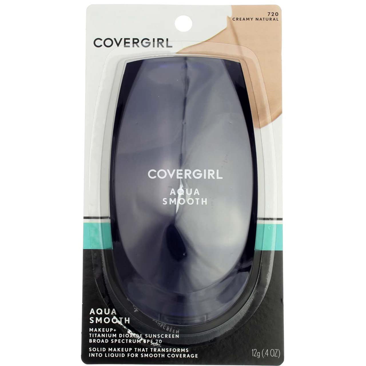 Covergirl Smoothers Aquasmooth Compact Foundation, Creamy Natural [720] 0.40 Oz (Pack Of 3)