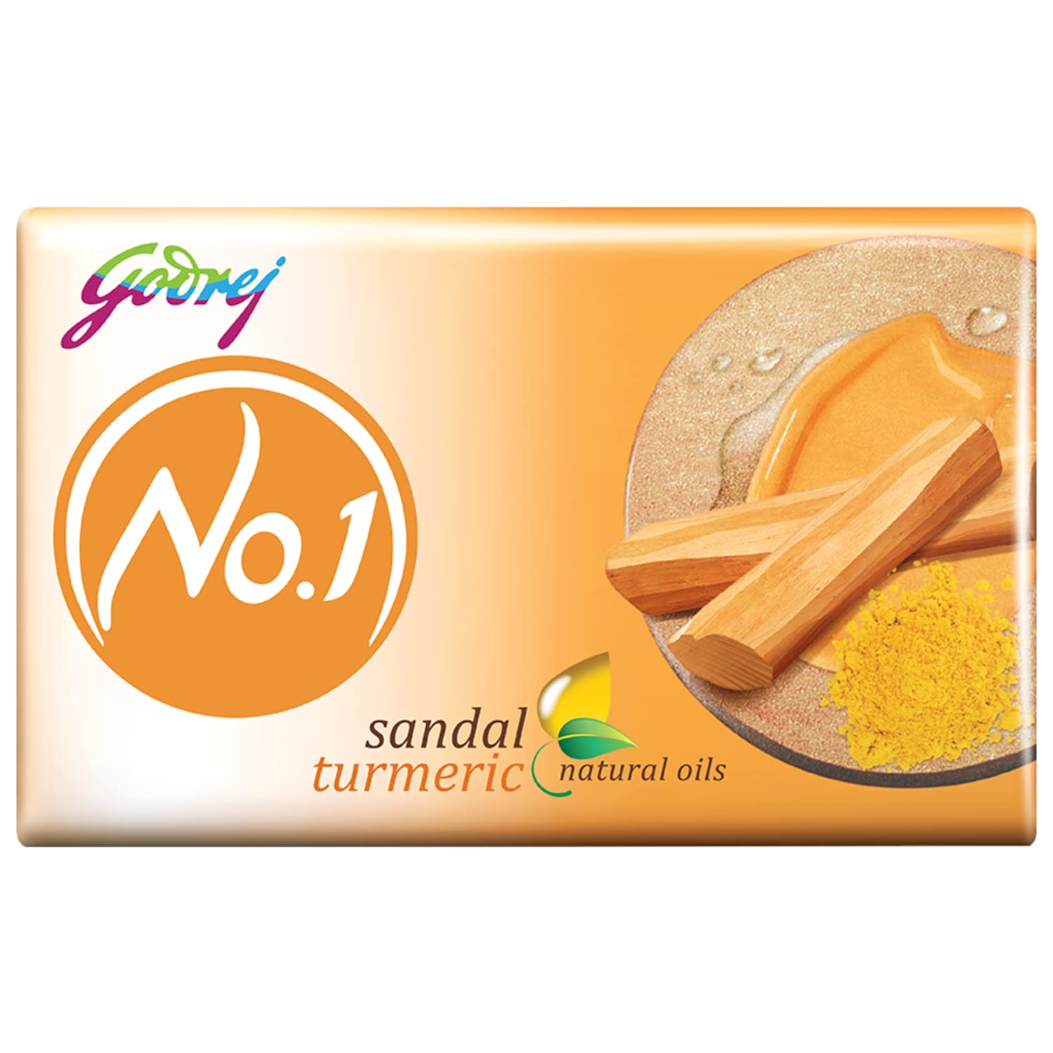 Godrej No. 1 Bathing Soap Sandal & Turmeric  Grade 1 Soap & LongLasting Fragrance, Combo Pack Of 9 (150G Each)