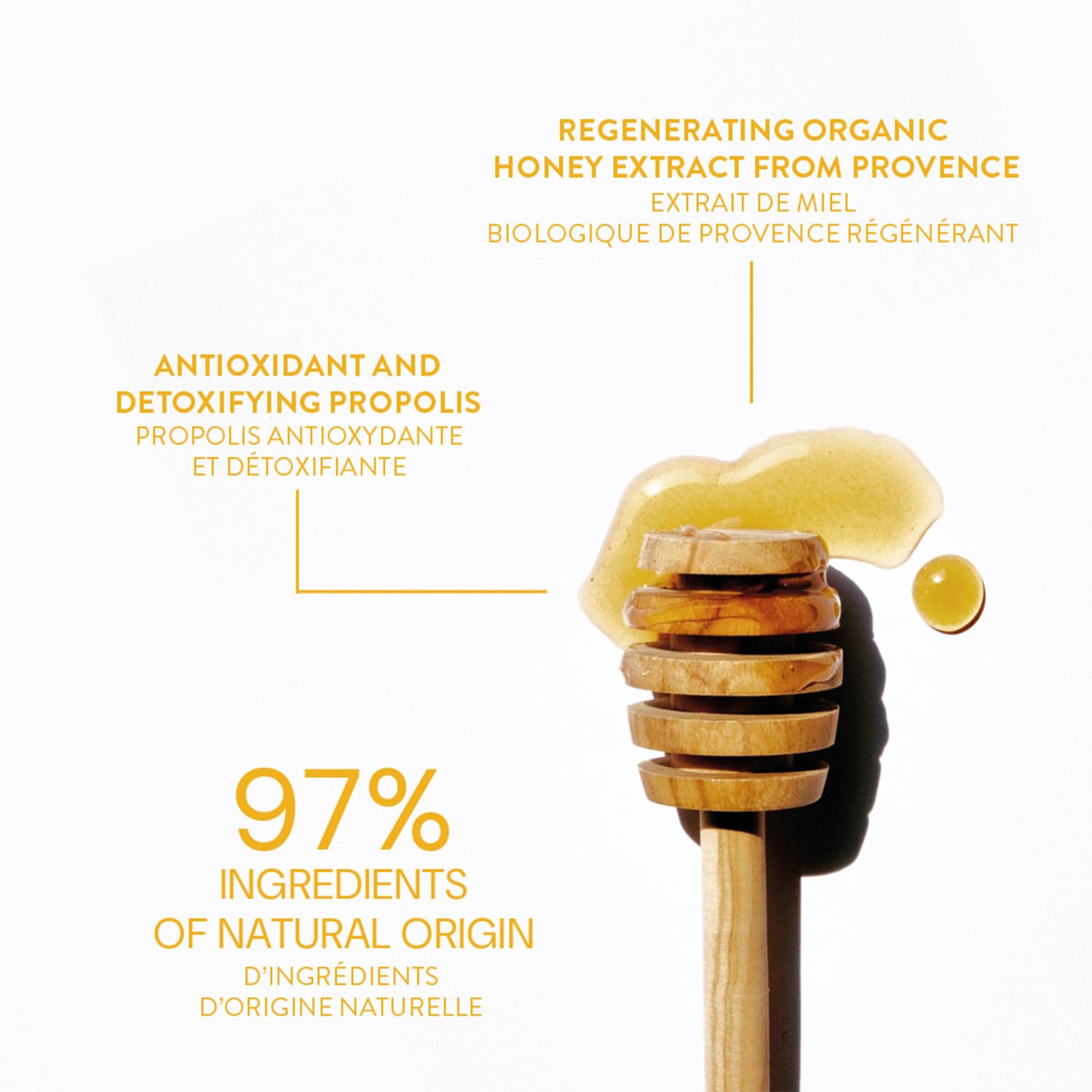 Panier Des Sens - Hand Cream For Dry Cracked Hands And Skin - Honey Hand Lotion, Moisturizer, Mask - With Shea Butter And Honey