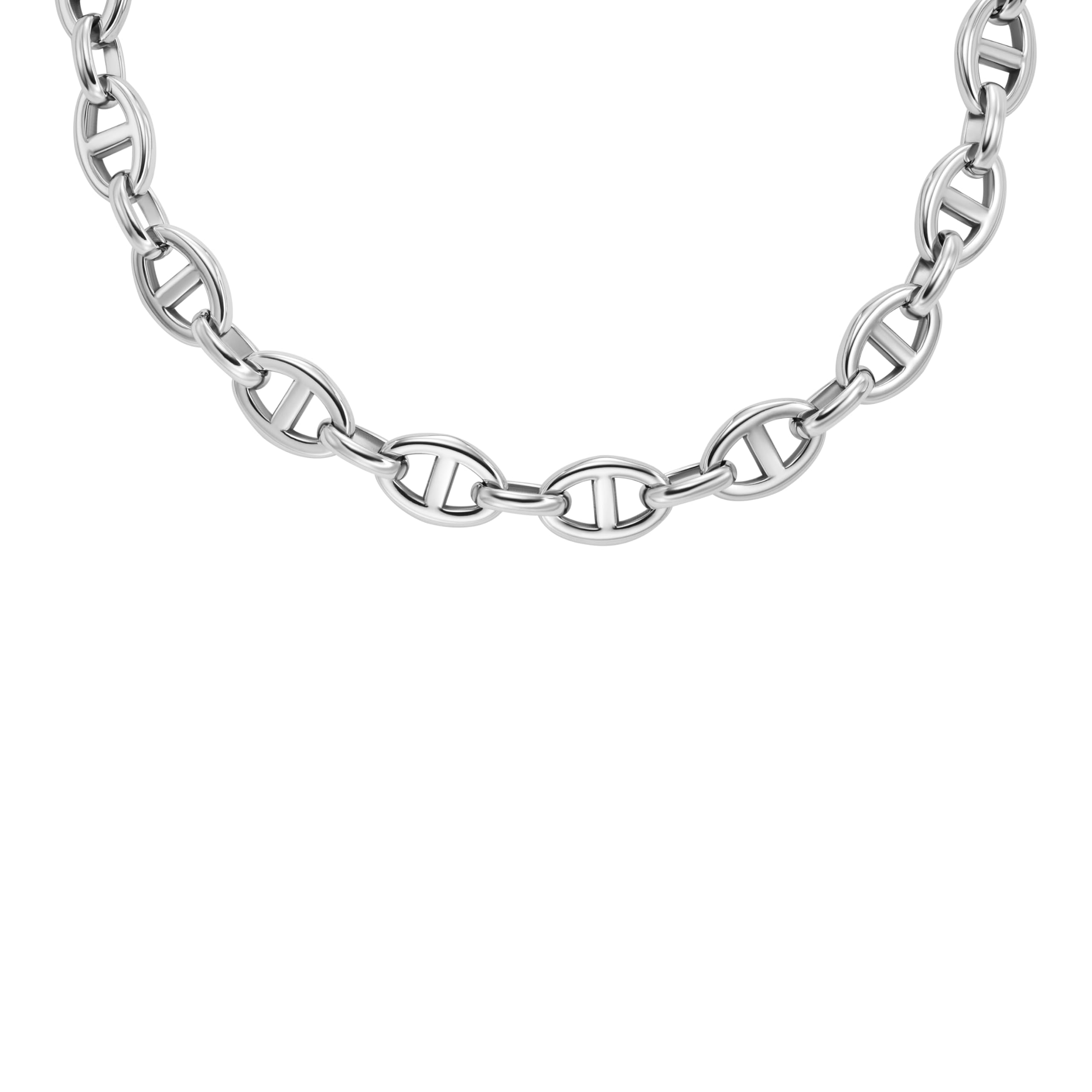 Fossil Women's Heritage D-Link Stainless Steel Chain Necklace (Model: JA7242040)