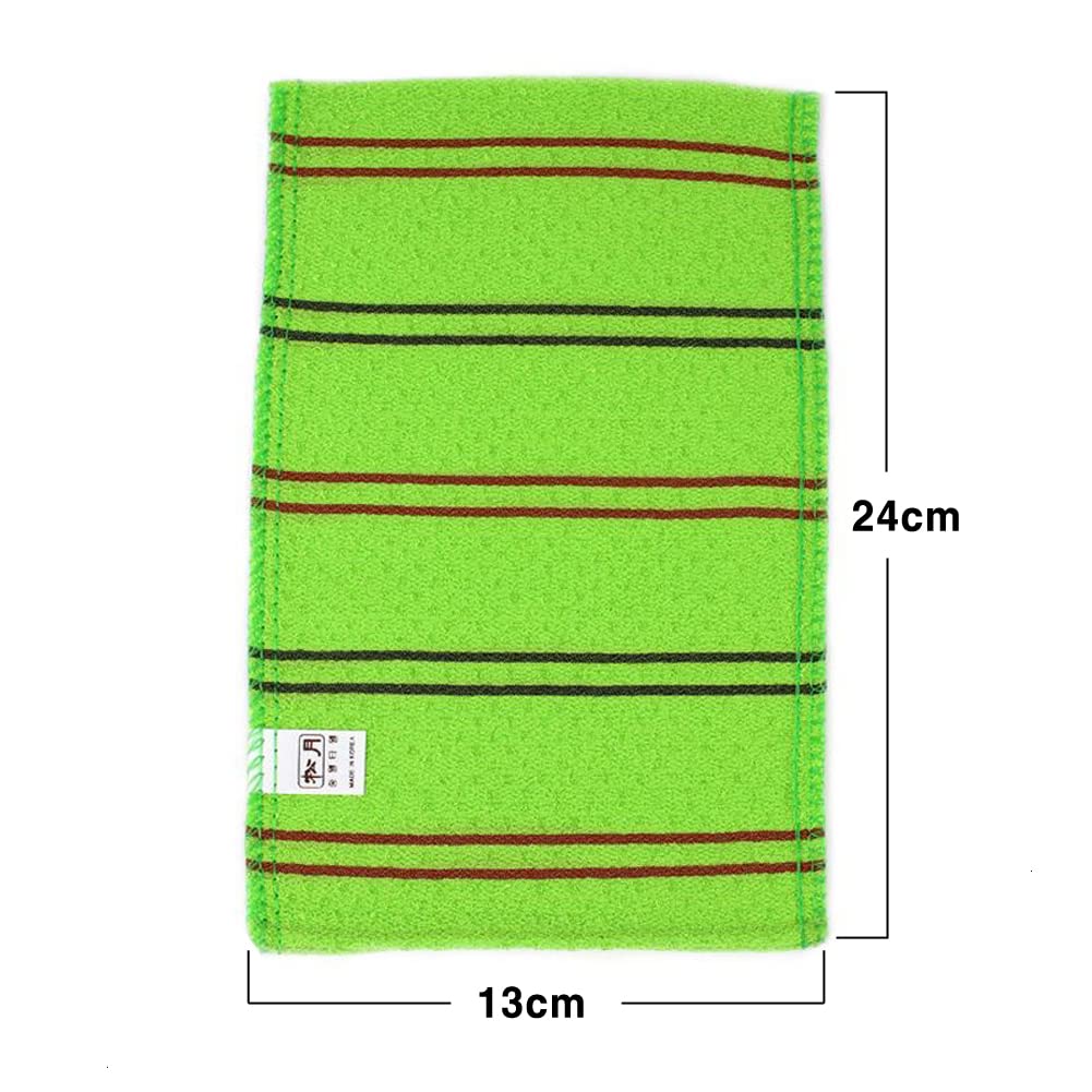 10 Pack Songwol Korean Beauty Skin Large Exfoliating Bath Shower Towel Gloves Scrub Wash Clothes Made In Korea Green