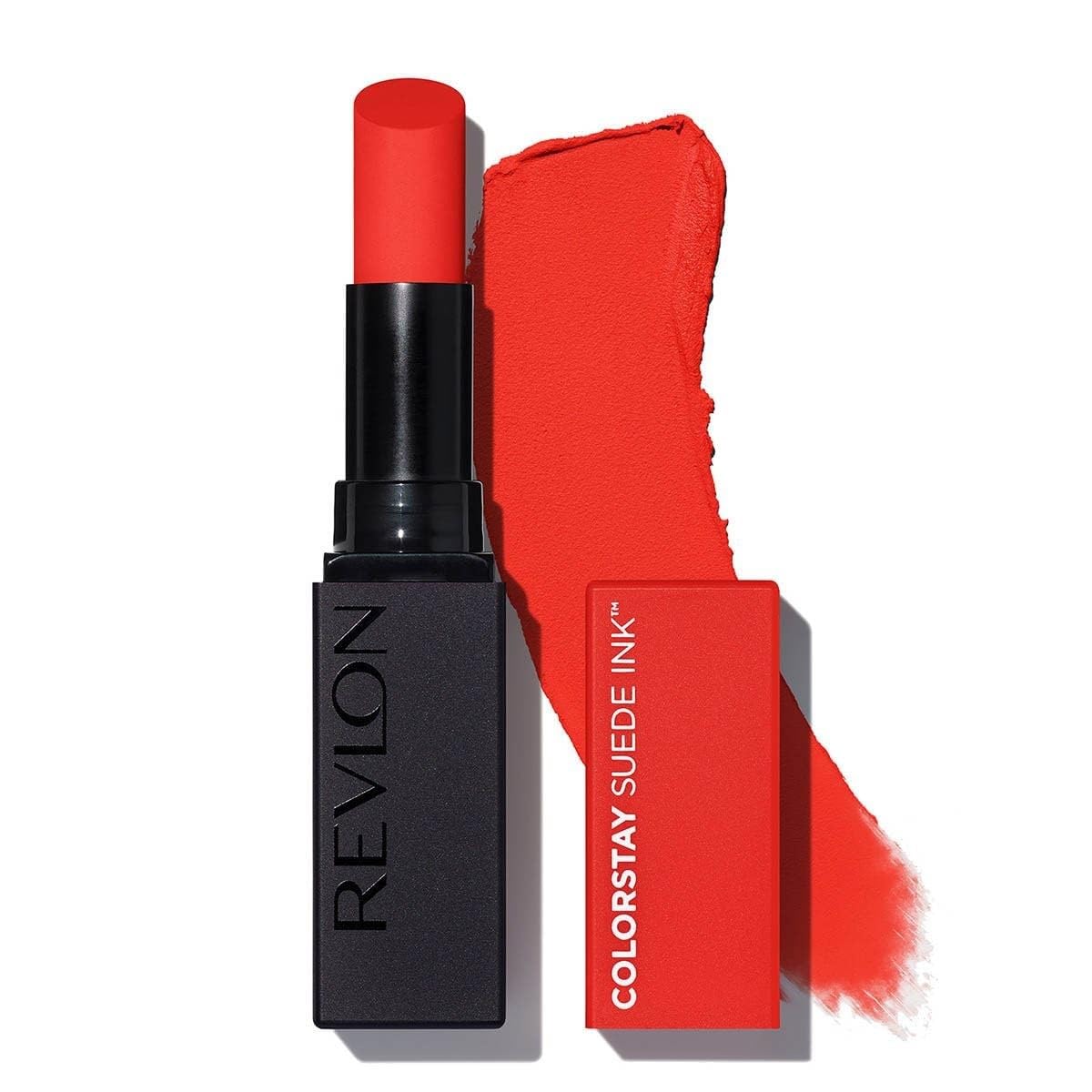 Revlon Lipstick, Colorstay Suede Ink, Built-In Primer, Infused With Vitamin E, Waterproof, Smudge-Proof, Matte Color, 007 Feed T