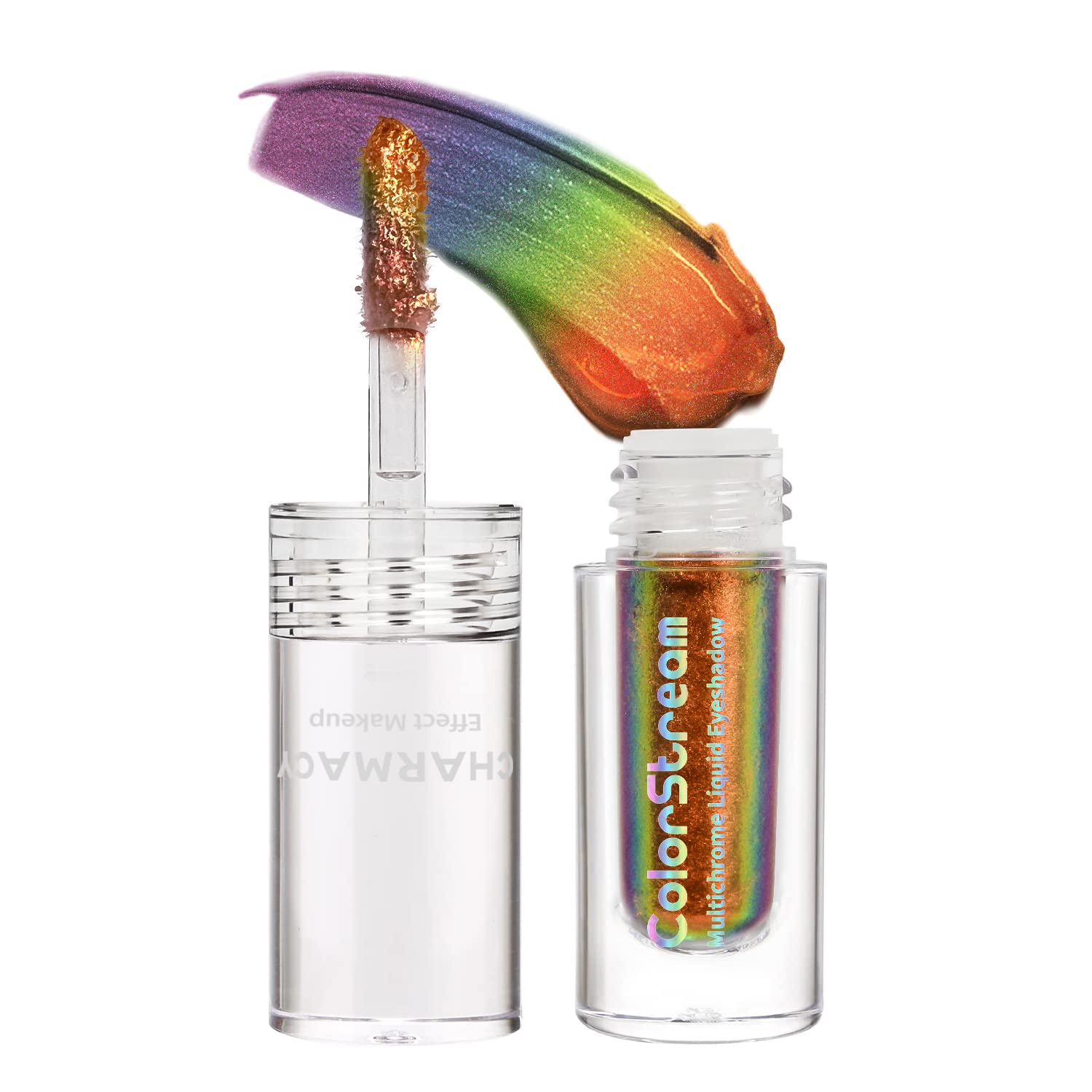 CHARMACY Liquid Chameleon Eyeshadow, Intense Color Shifting, Highly Pigment, Long-lasting With No Crease, Multichrome Eyeshadow 