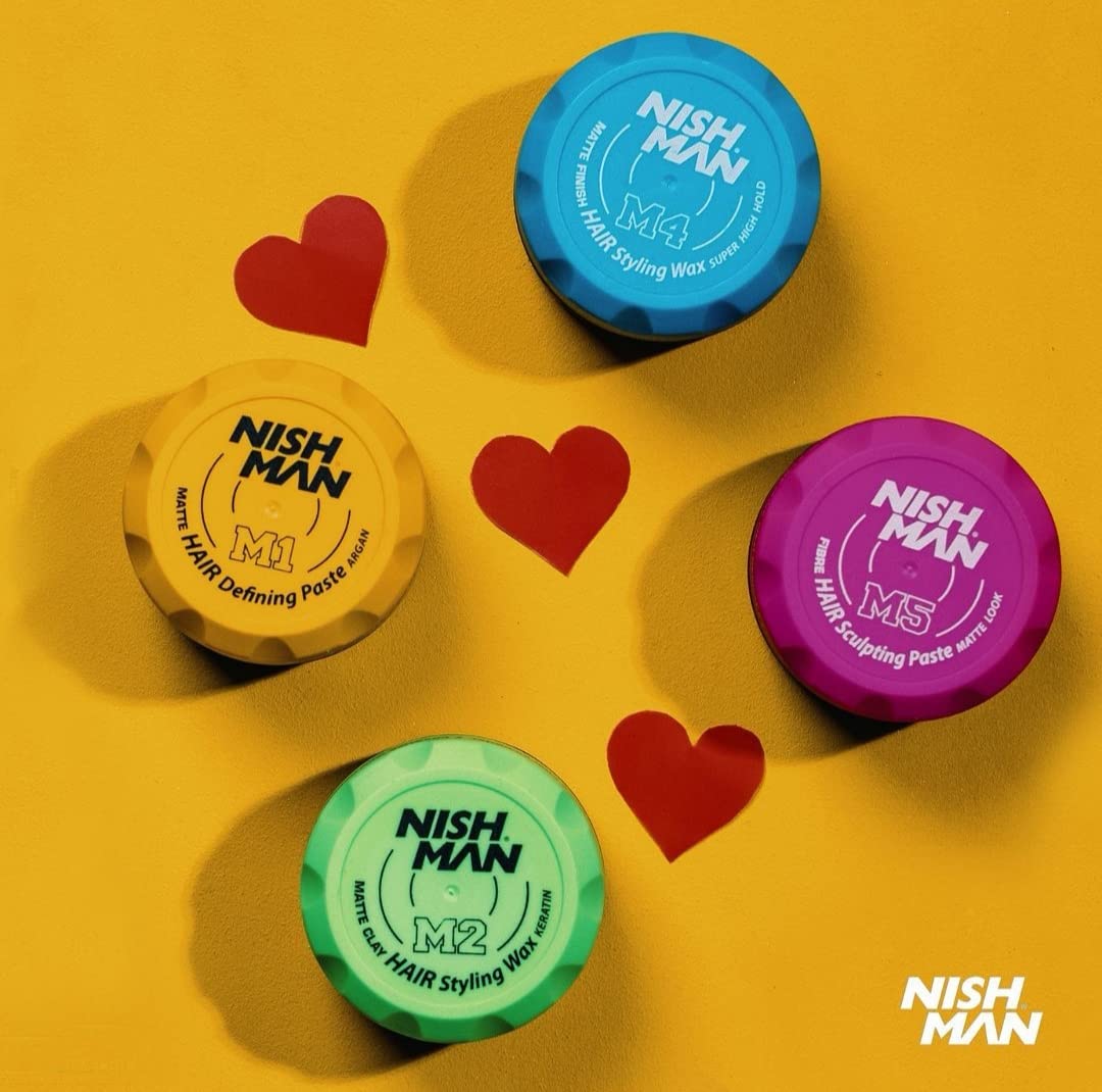 nishman Hair Styling Series (Matte Clay Wax Keratin M2, 100ml)