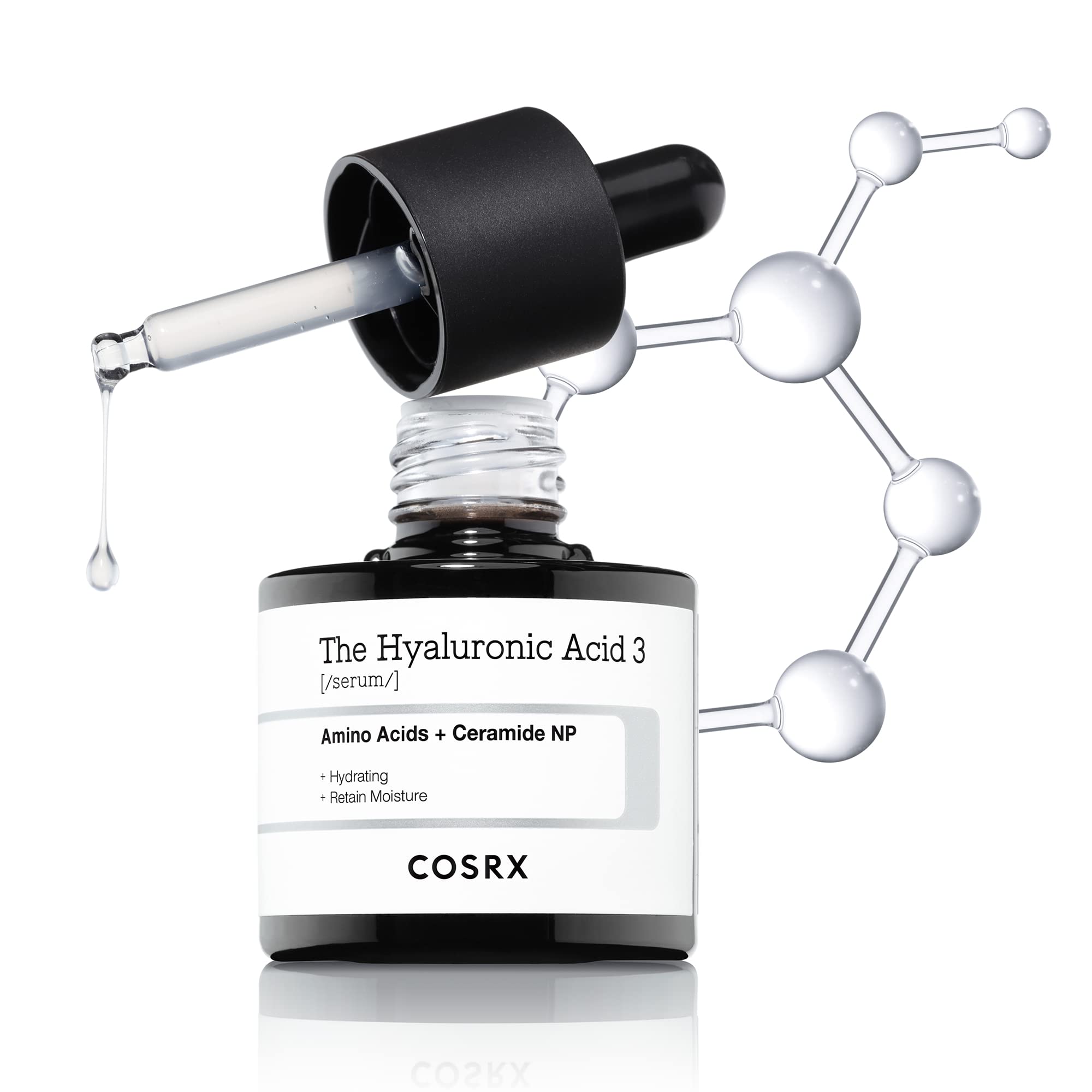 Cosrx Pure Sodium Hyaluronic Acid 3% Serum, Hydration & Moisture Boosting Facial Serum For Fine Lines & Wrinkles, Plump & Repair