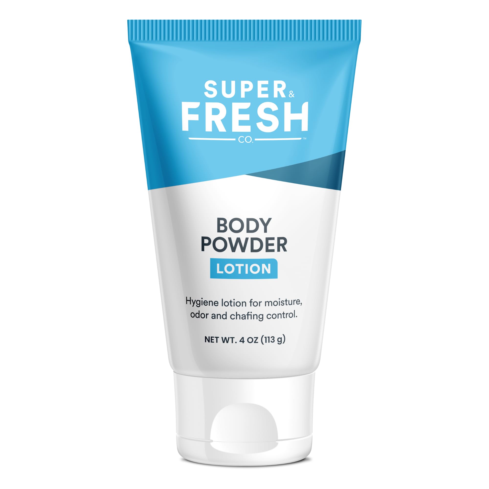 Super Fresh Body Powder Lotion By Sweatblock - Talc Free, Anti-Chafing, Deodorizing, Natural Ingredients - No Mess Body Powder L