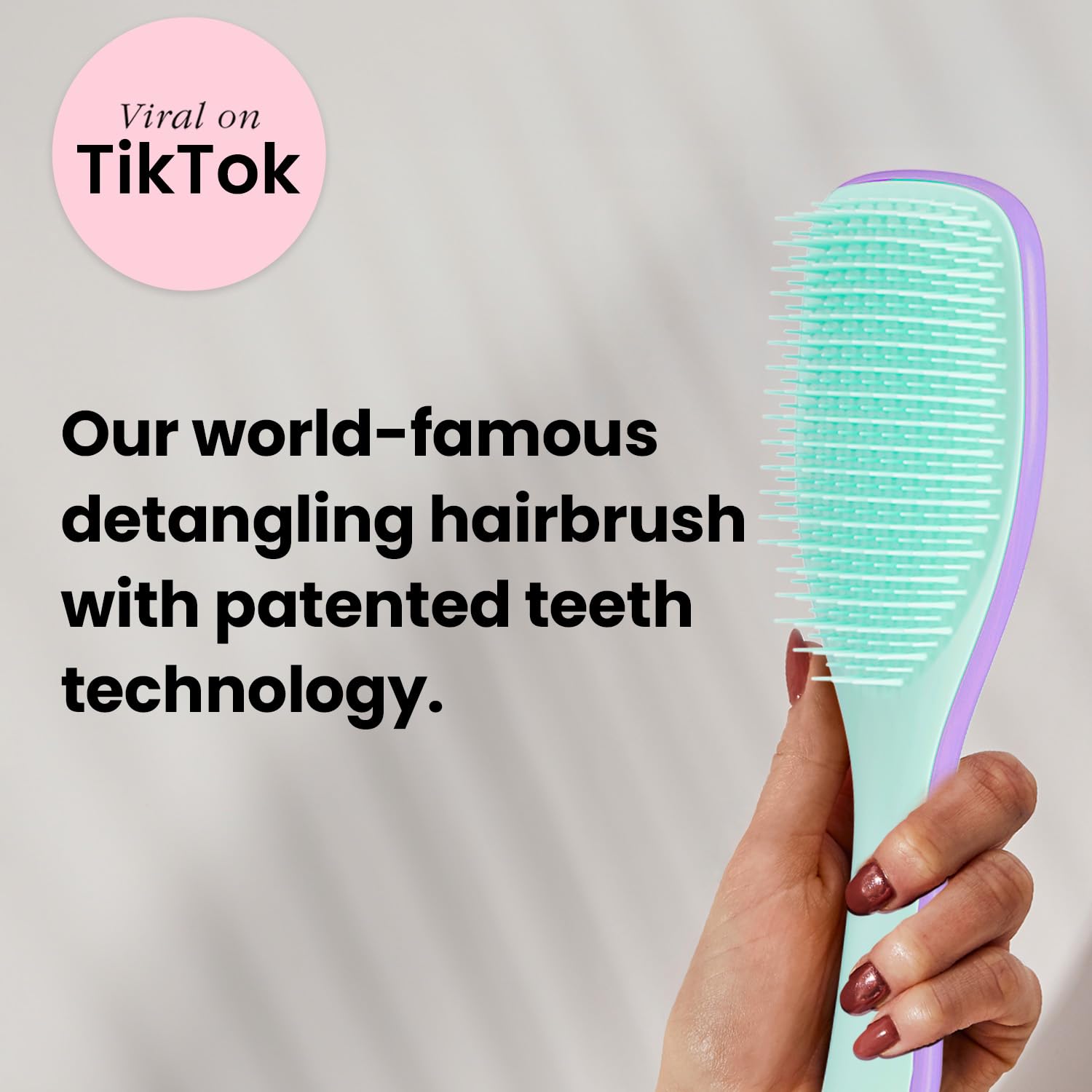 Tangle Teezer Ultimate Detangler Brush, Dry & Wet Hair Brush, Reduces Breakage For Color-Treated, Fine, & Fragile Hair Types, Li