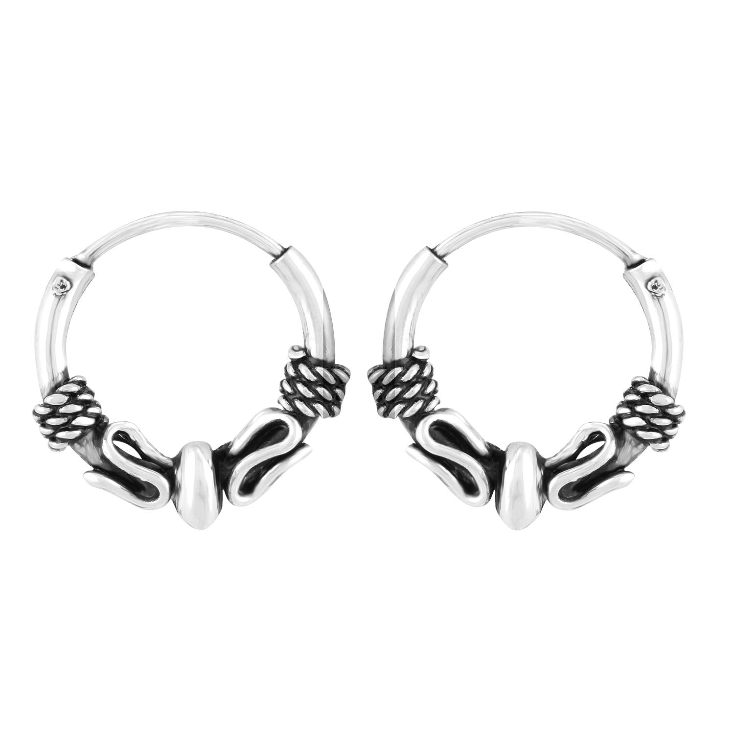 Ananth Jewels 925 Silver Hoop Earrings For Women